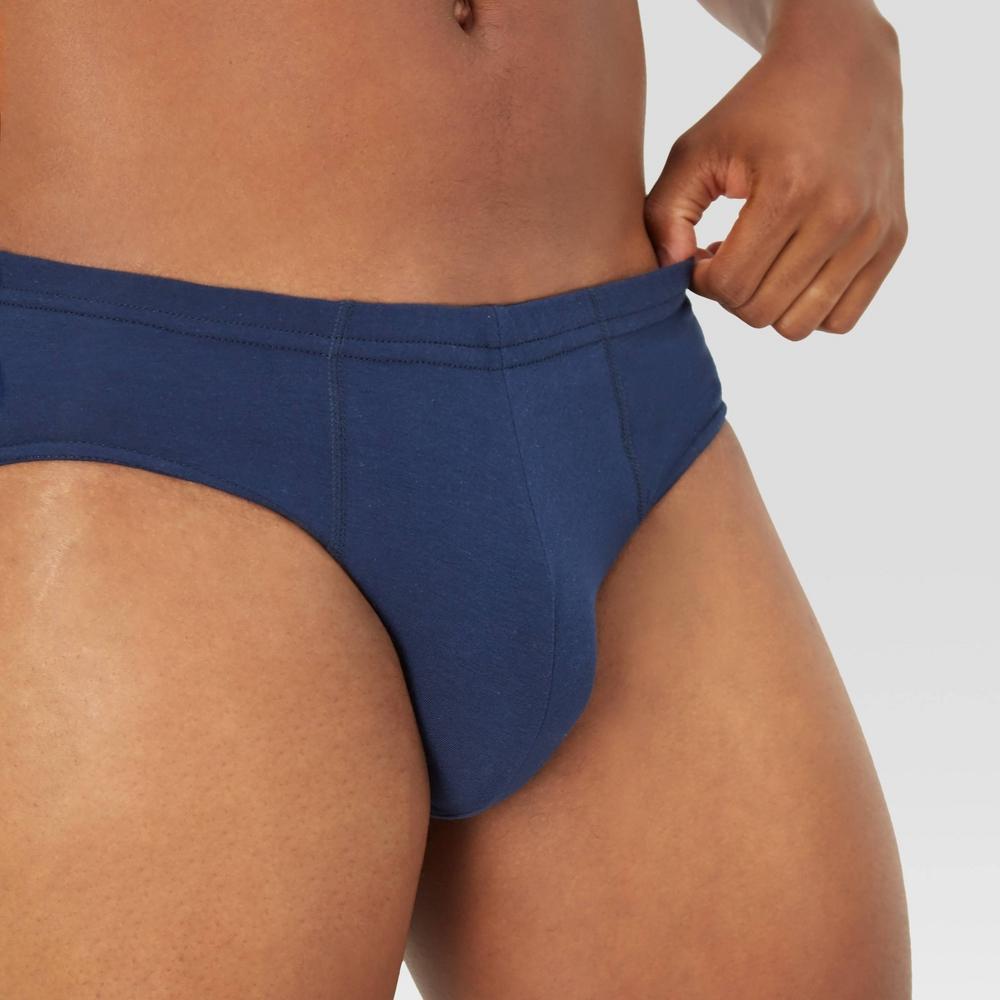 Hanes Premium Men's Stretch Comfort Soft Waistband Briefs 7pk - Blue/Black S: Tagless, Low Rise, Lightweight, Machine Washable Product Image