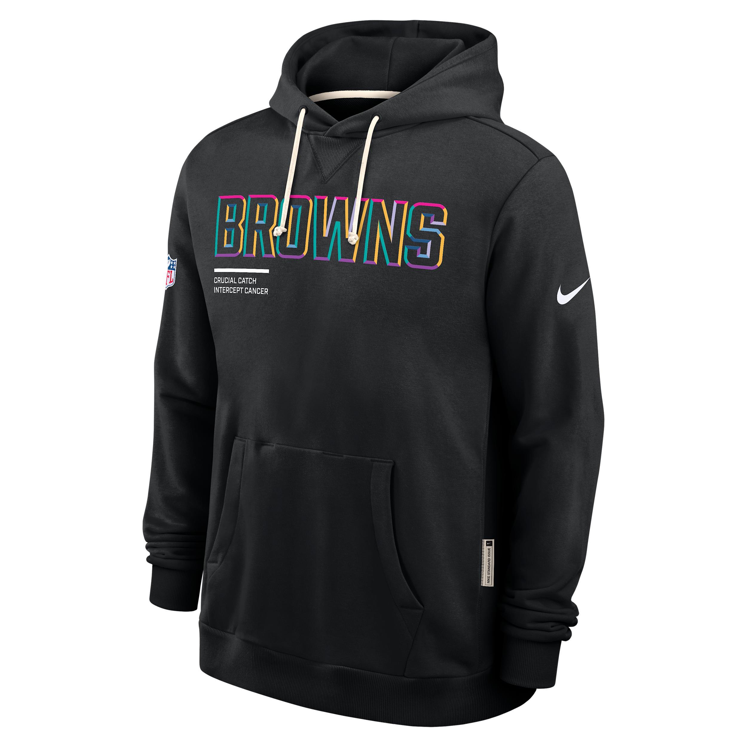 Minnesota Vikings Crucial Catch Sideline Men's Nike Dri-FIT NFL Pullover Hoodie Product Image