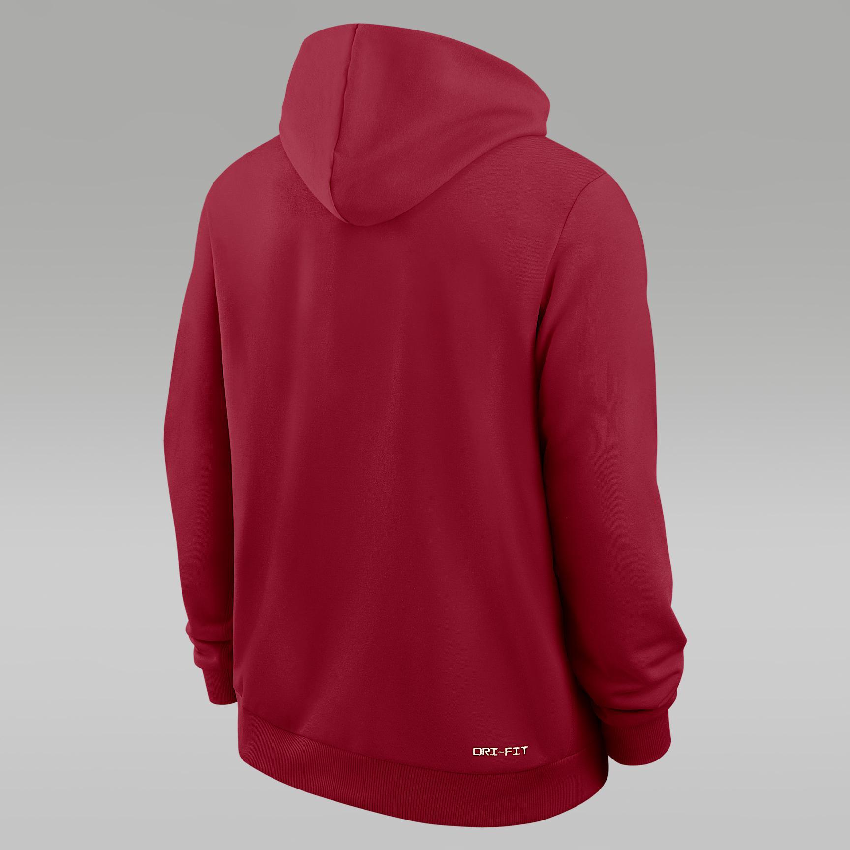 Men's Michigan Sideline Jordan Brand Dri-FIT College Pullover Hoodie Product Image