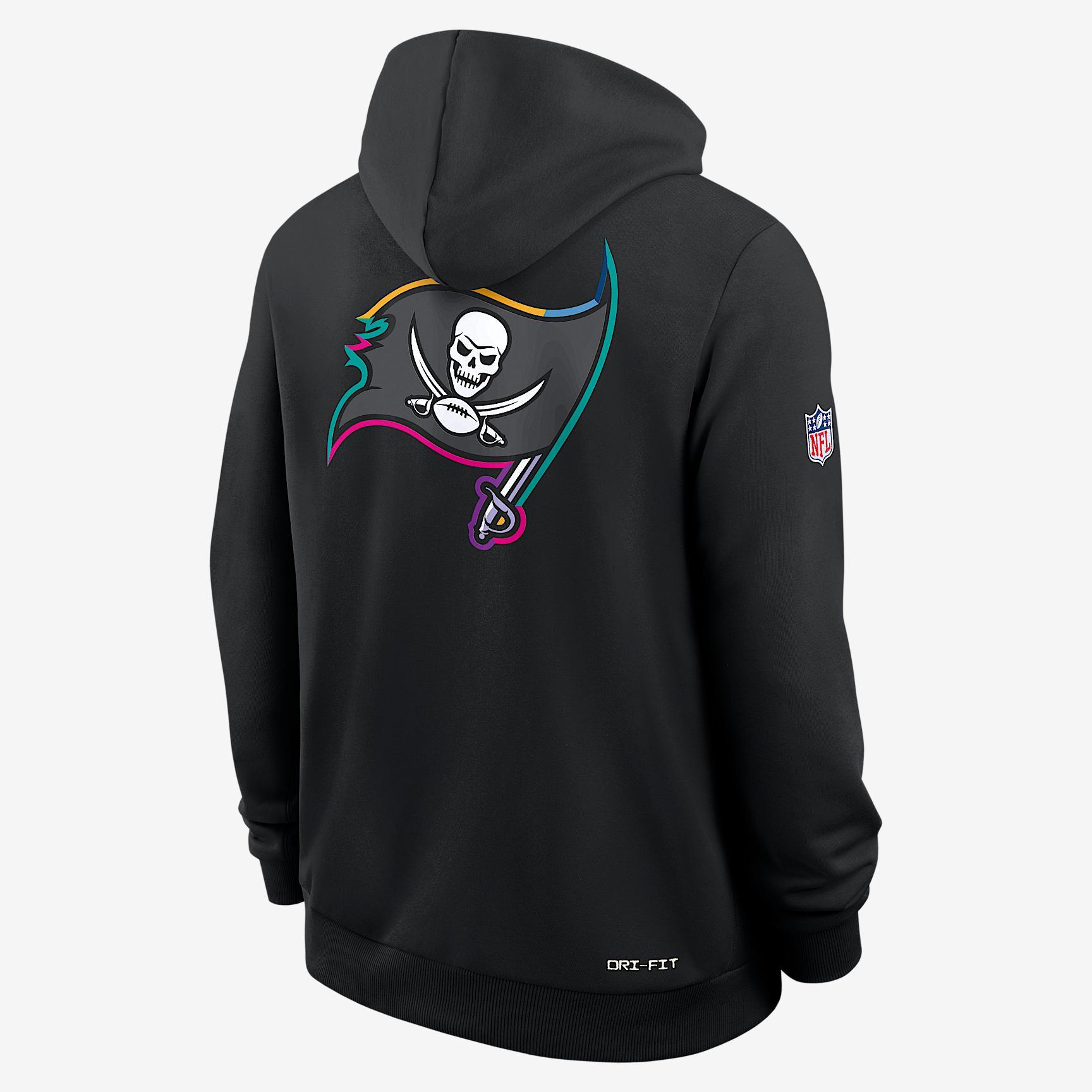 New York Jets Crucial Catch Sideline Men's Nike Dri-FIT NFL Pullover Hoodie Product Image