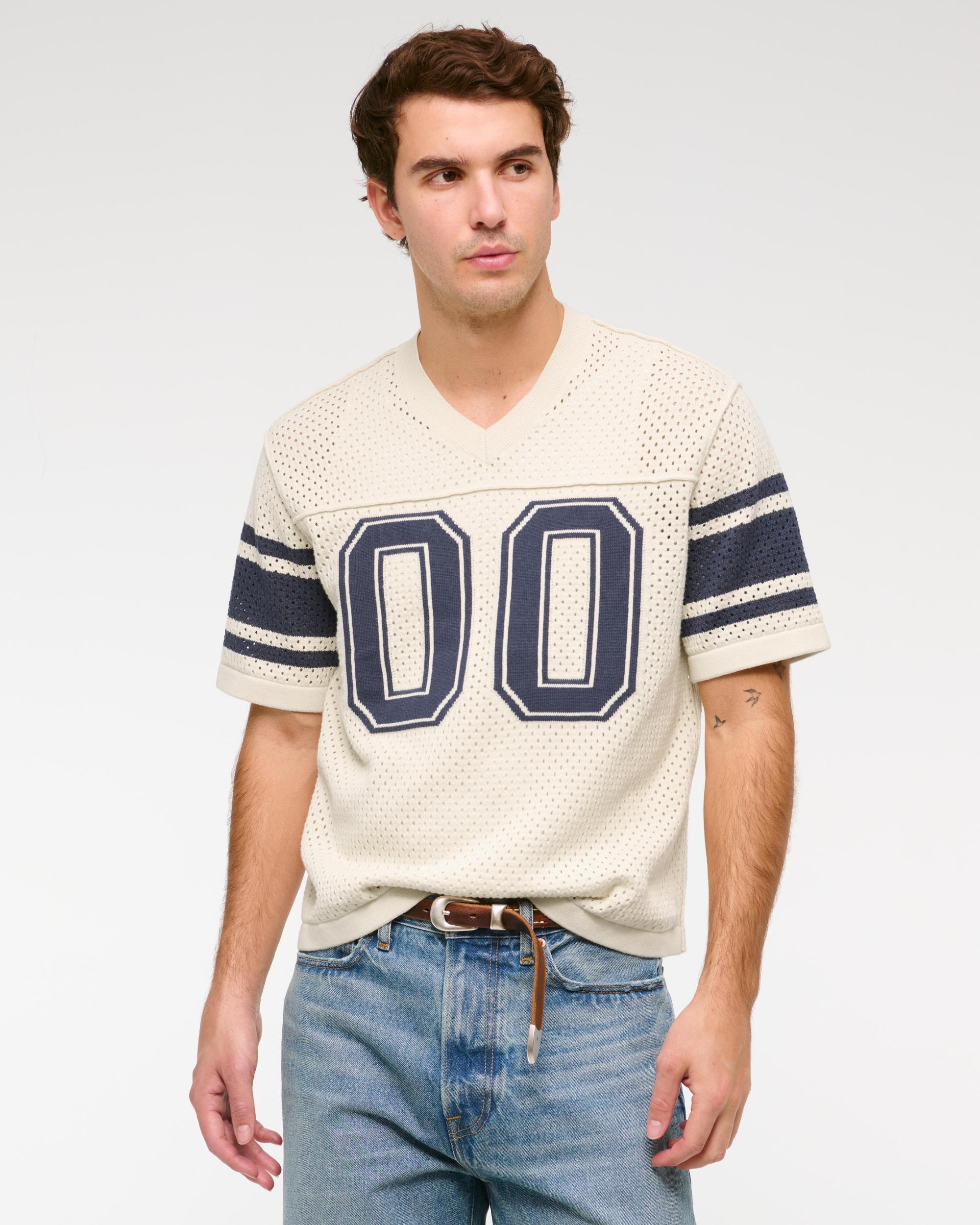 Football Jersey-Inspired Sweater Product Image