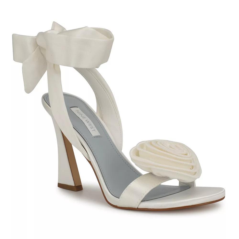 Nine West Krave Bridal Women's Dress Sandals, Size: 7.5, White Satin Product Image