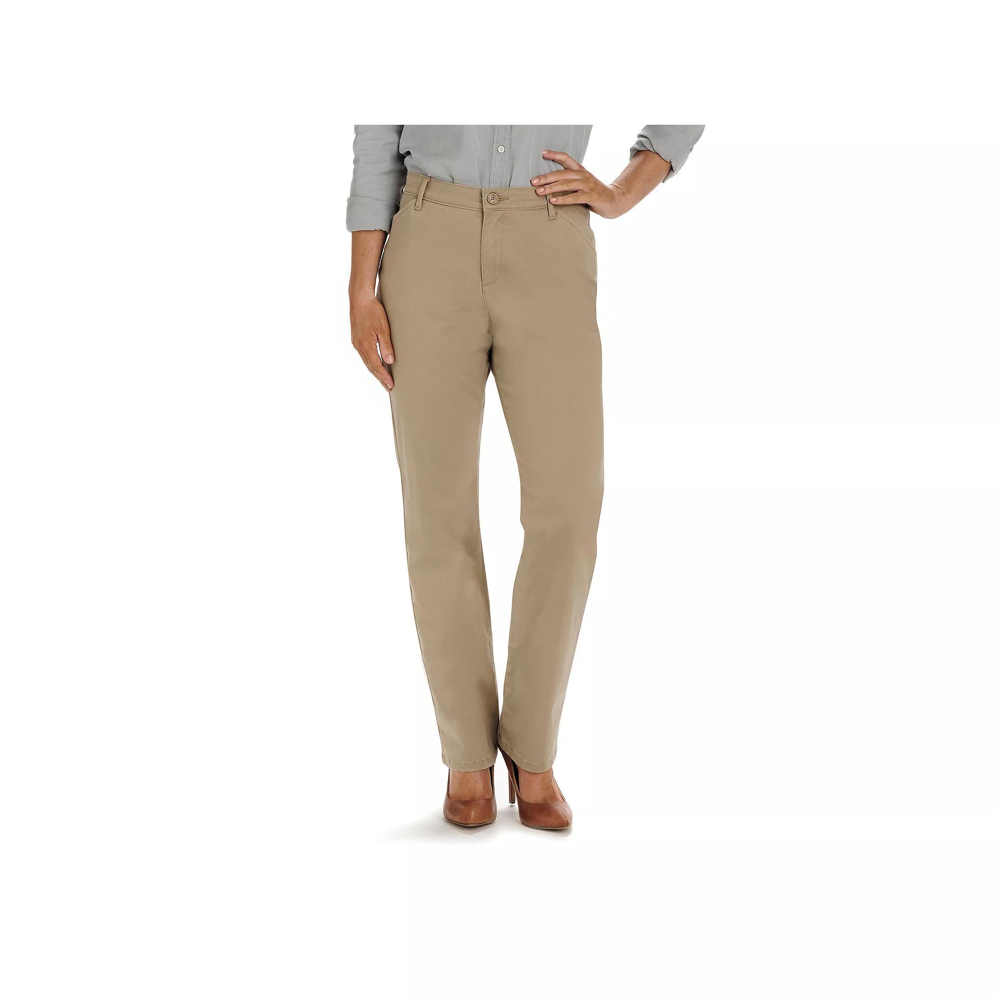 Womens Lee Relaxed Fit Straight-Leg Twill Pants Product Image