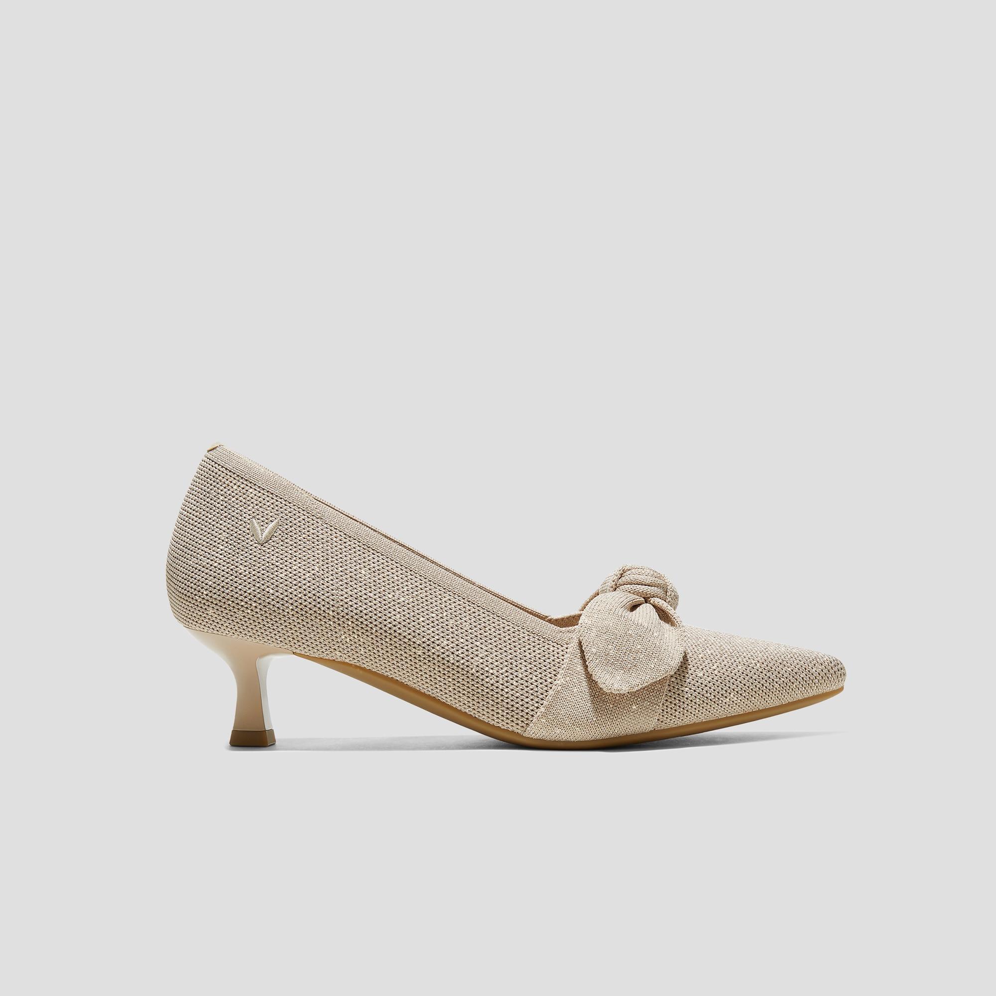 Pointed-Toe Bow Kitten Heels (Sasha) Product Image