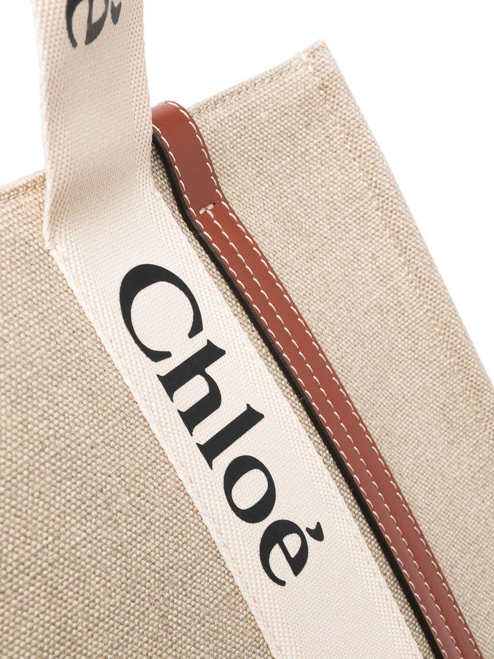 Woody linen tote bag Product Image