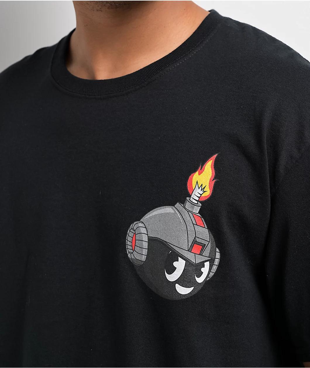 Adam Bomb Final Boss Black T-Shirt Product Image