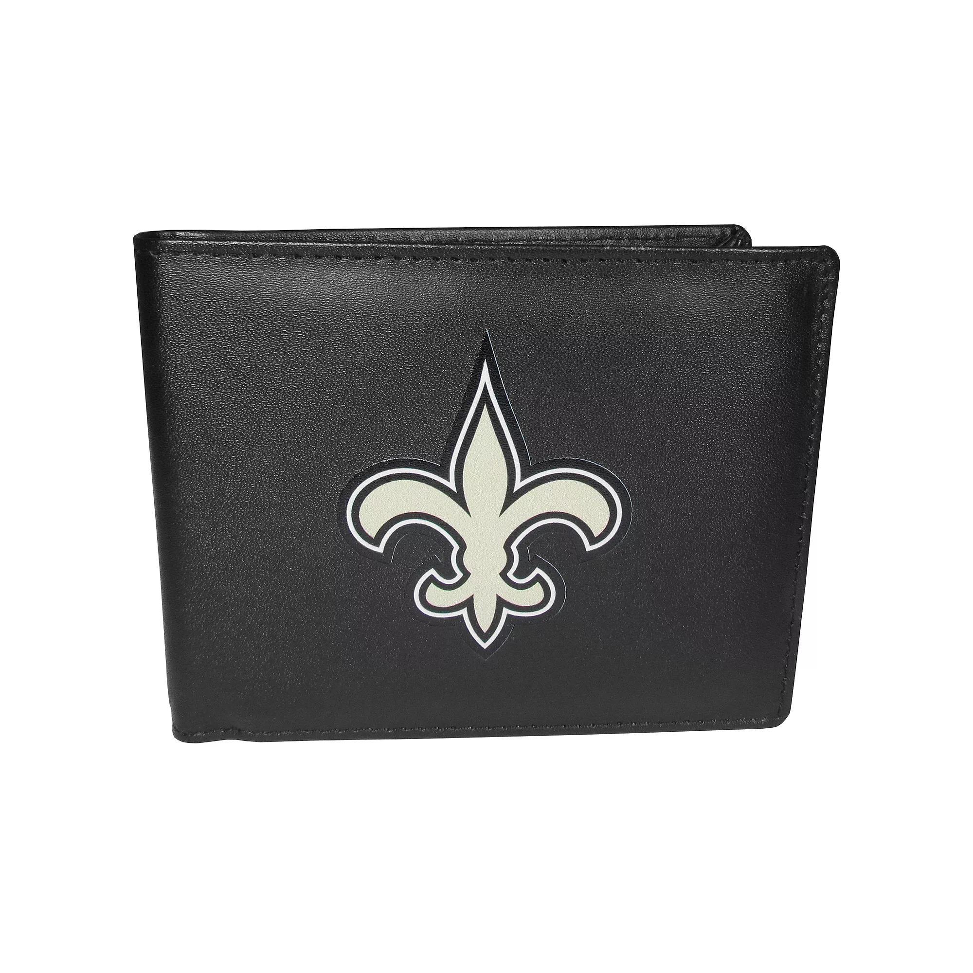 Men's New Orleans Saints Leather Bi-Fold Wallet, Team Product Image
