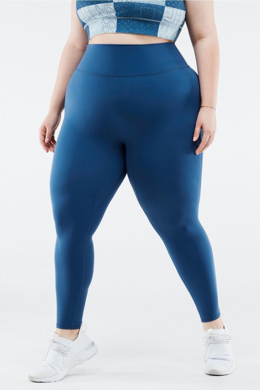 Fabletics Anywhere High-Waisted Legging Womens blue plus Size 4X Product Image