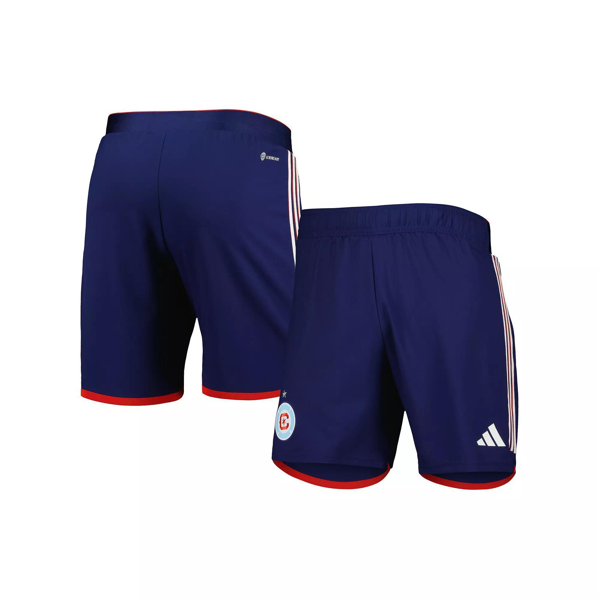 Men's adidas Navy Chicago Fire 2023 Away AEROREADY Authentic Shorts, Size: Medium, Cfs Blue Product Image