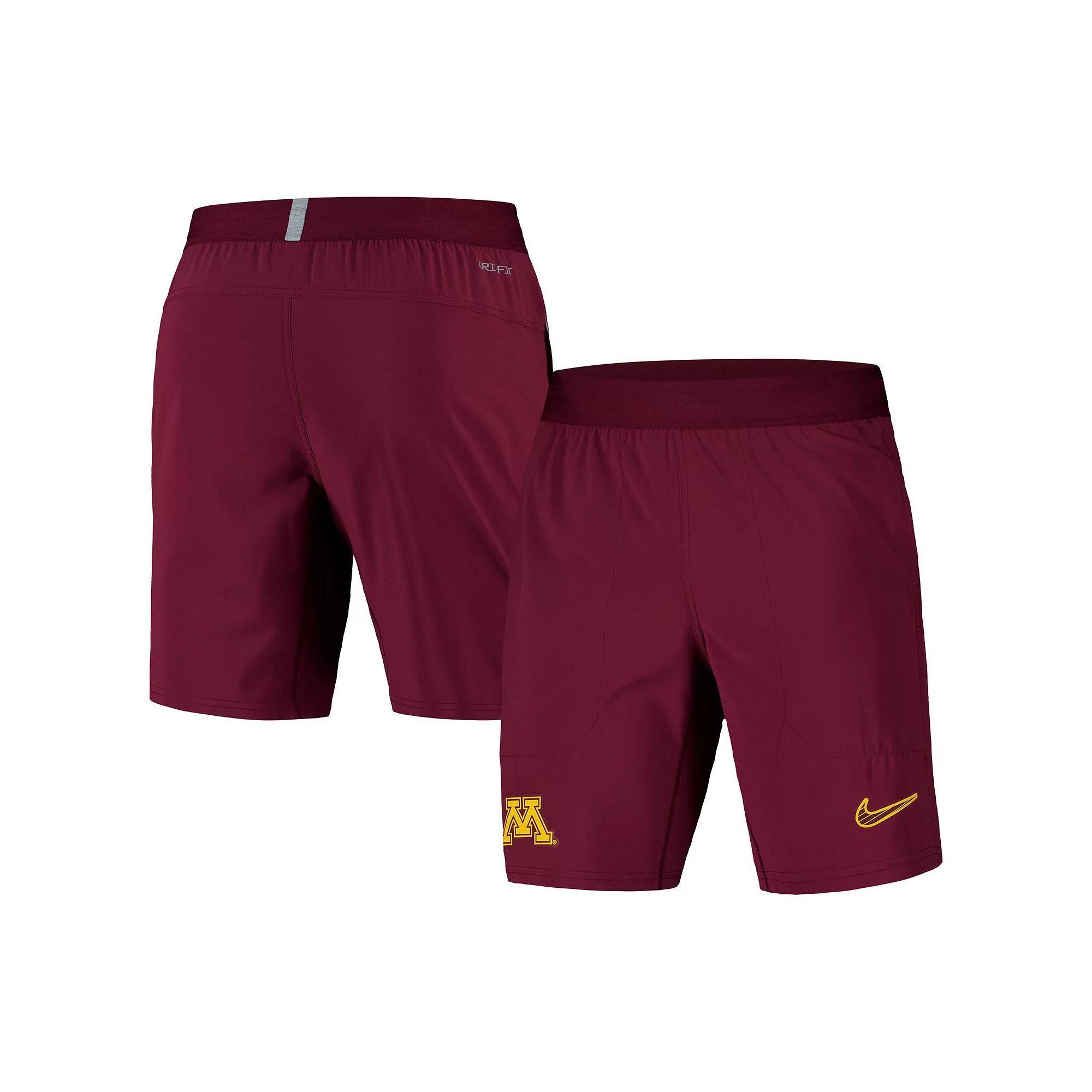Men's Nike Maroon Minnesota Golden Gophers 2024/25 Sideline Performance Woven Shorts, Size: 3XL, Red Product Image