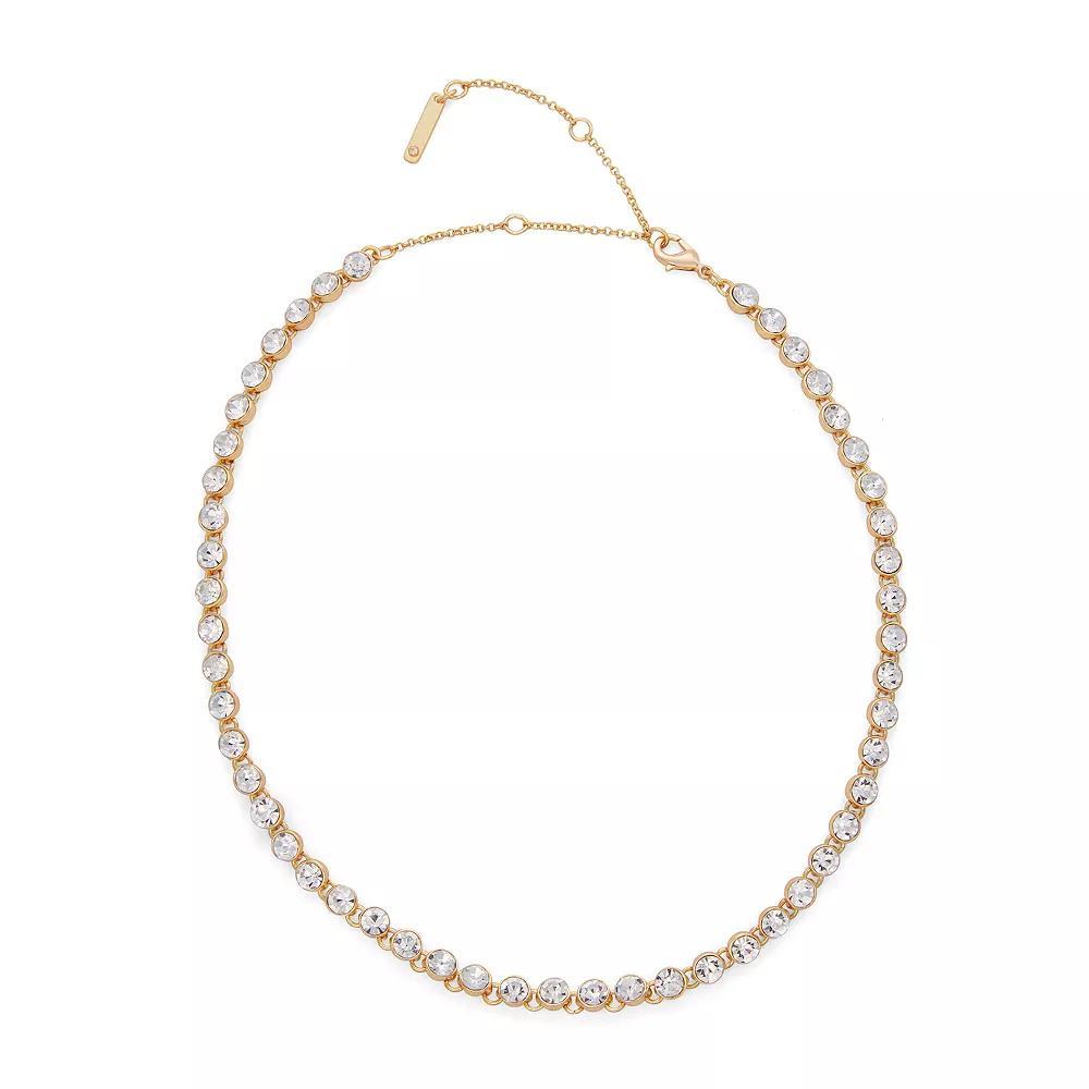 Nine West Tennis Collar Necklace, Women's, Gold Tone Product Image