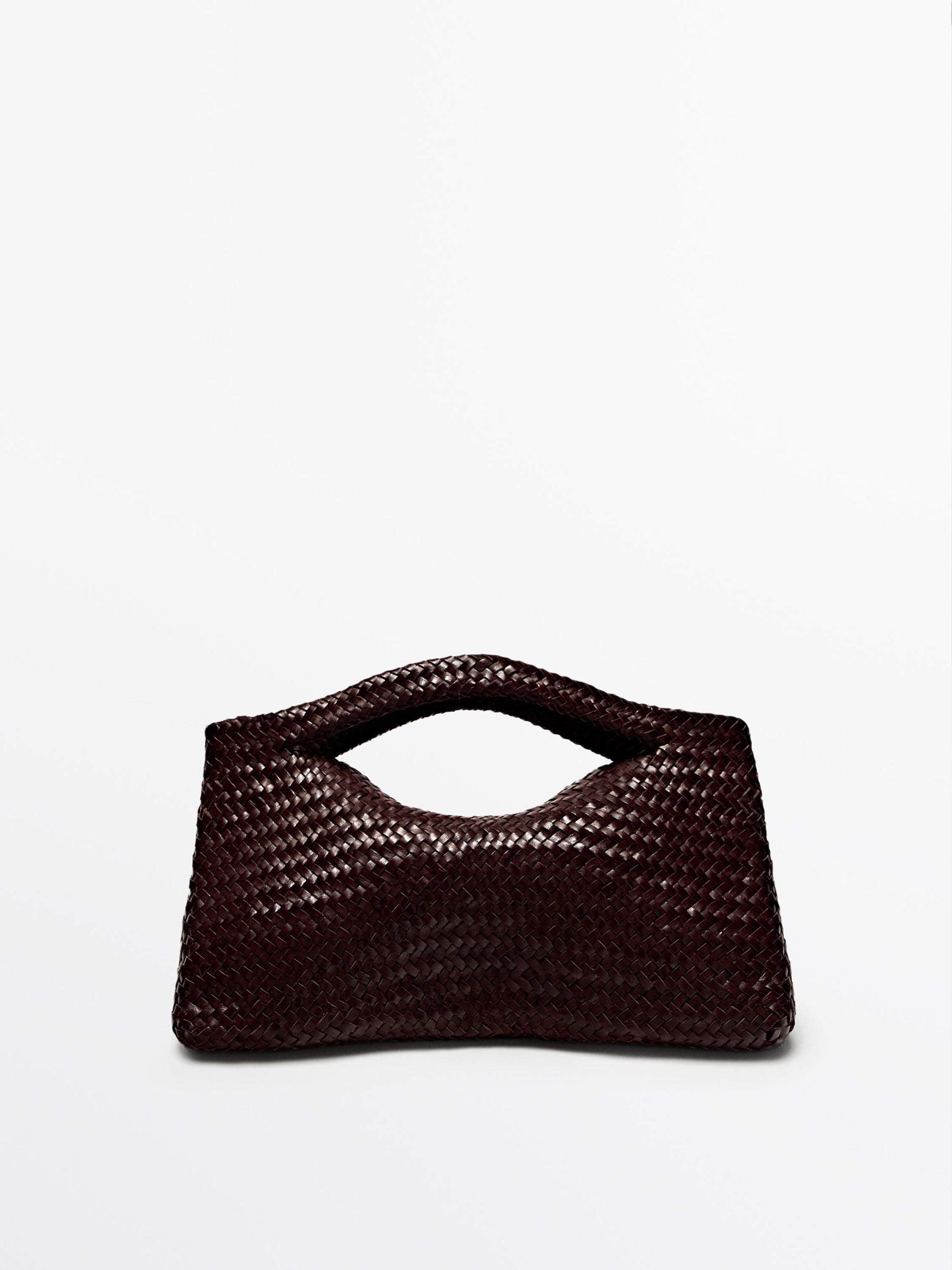 Medium woven nappa leather bag Product Image