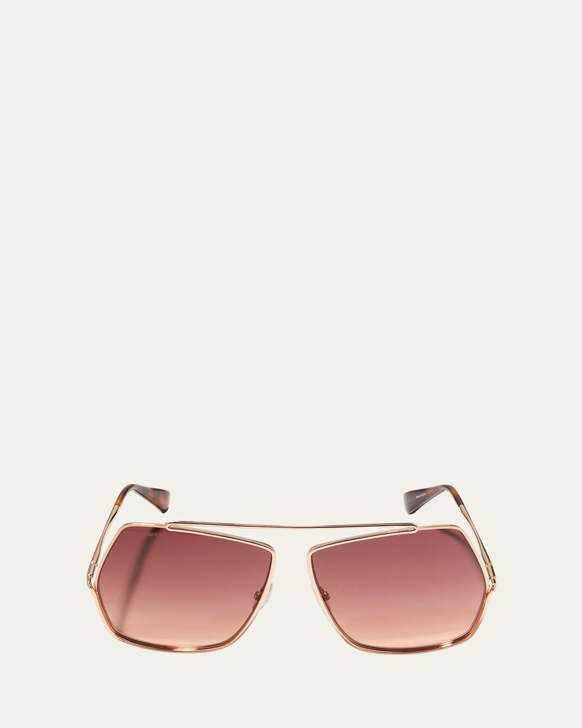 Womens 64MM Geometric Sunglasses Product Image