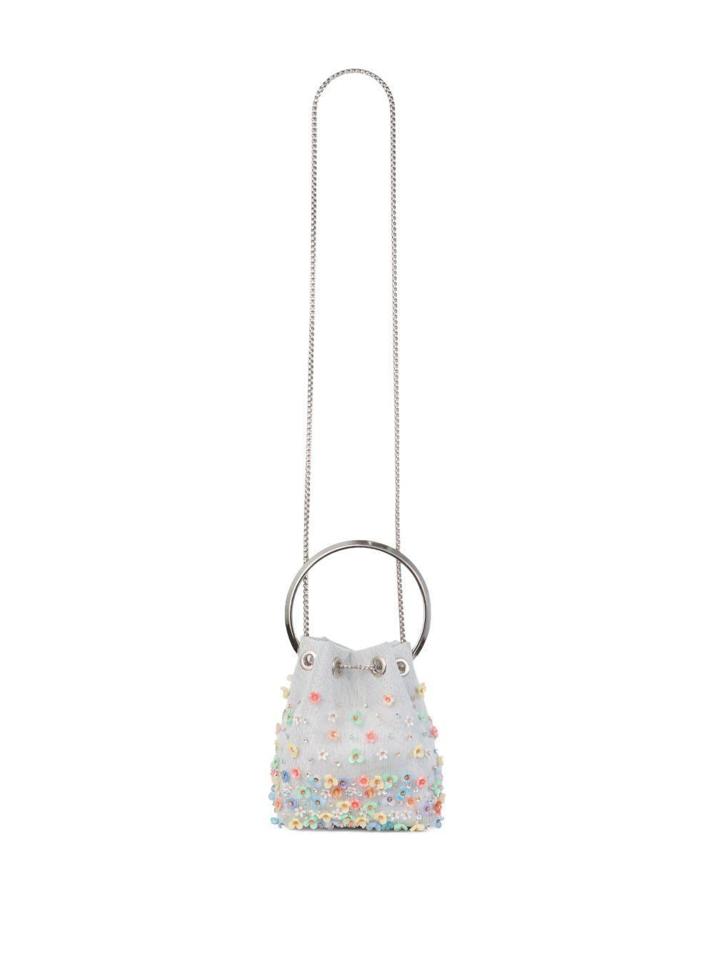Bon Bon floral-embellished bucket bag Product Image