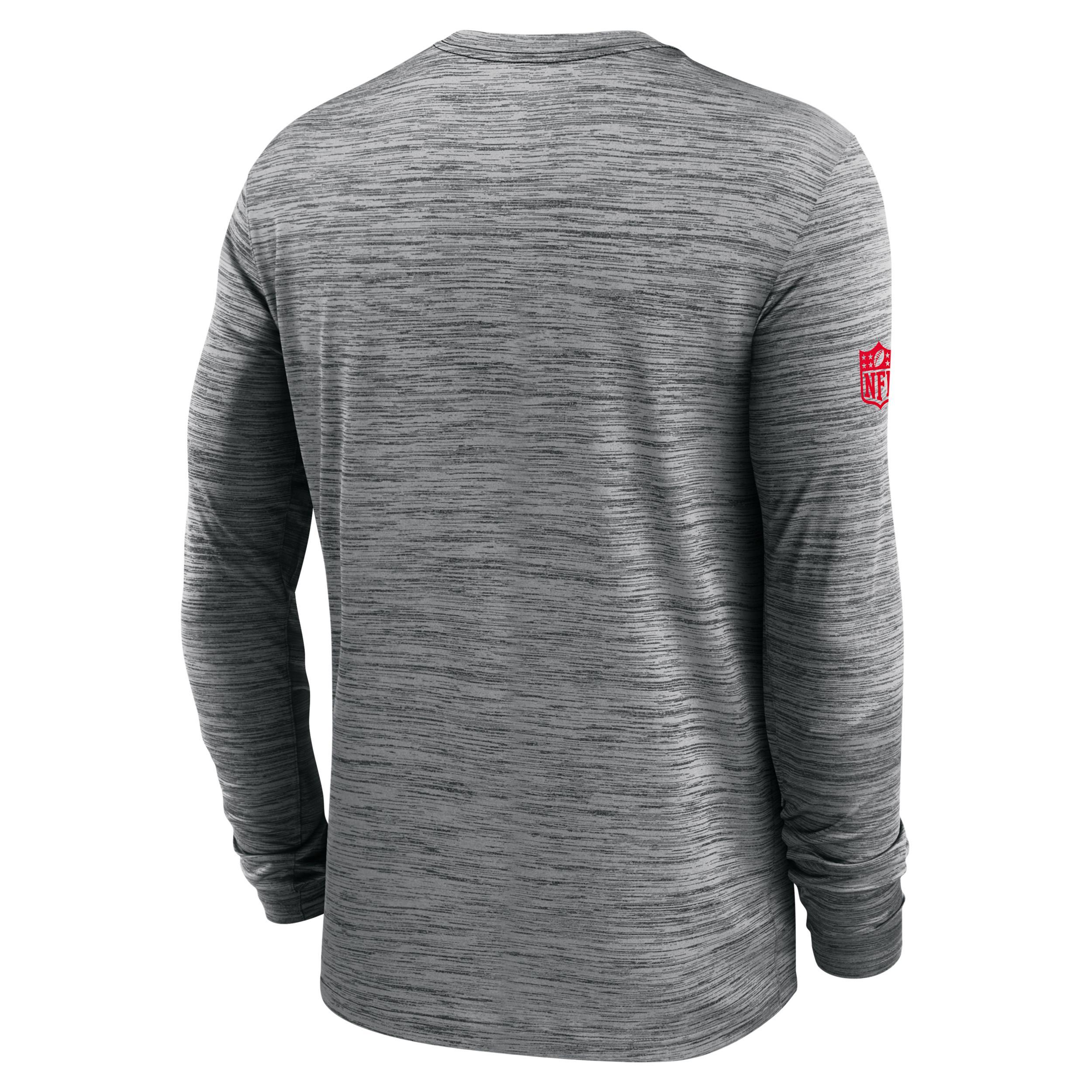 Tampa Bay Buccaneers Sideline Velocity Nike Men's Dri-FIT NFL Long-Sleeve T-Shirt Product Image