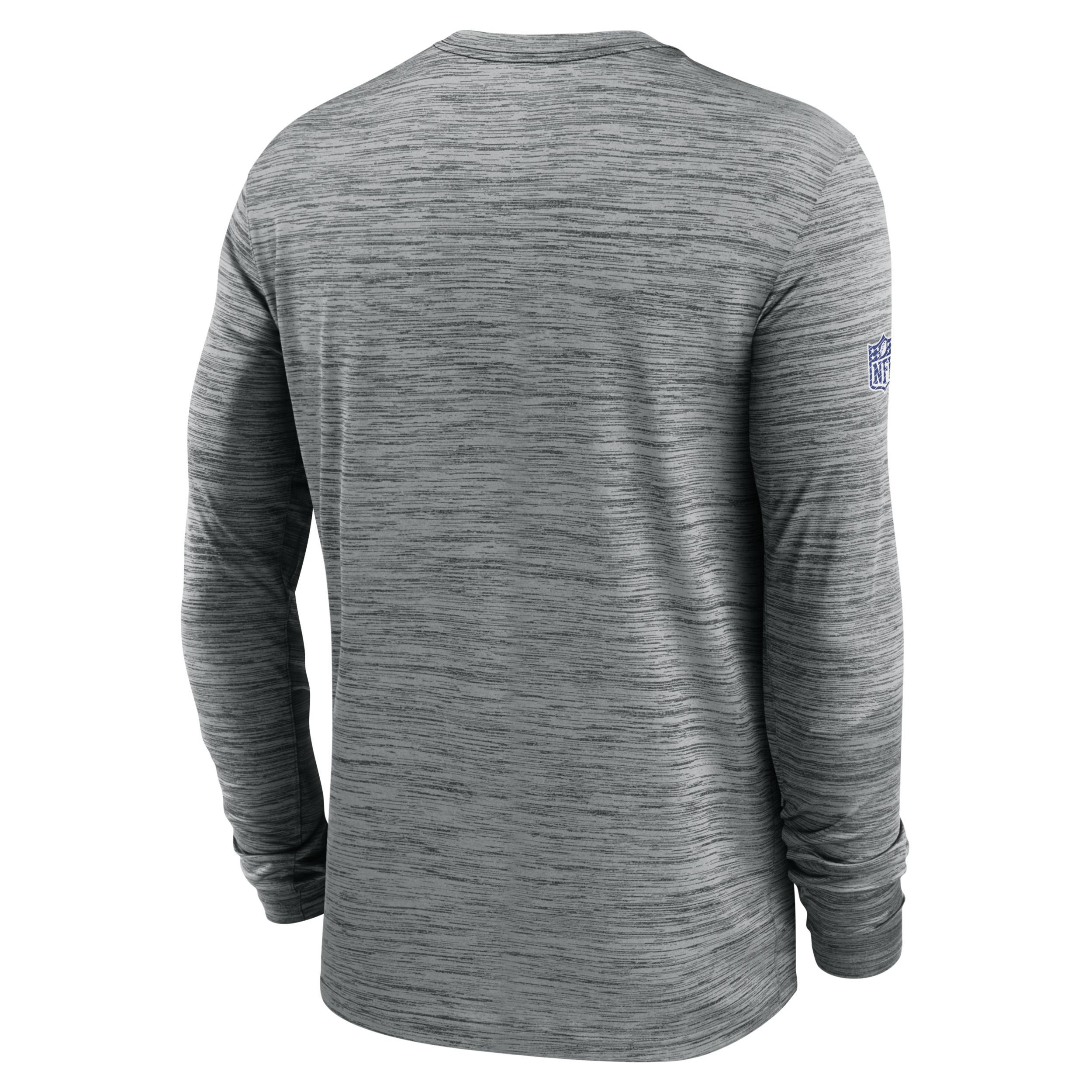 New York Giants Sideline Velocity Nike Mens Dri-FIT NFL Long-Sleeve T-Shirt Product Image