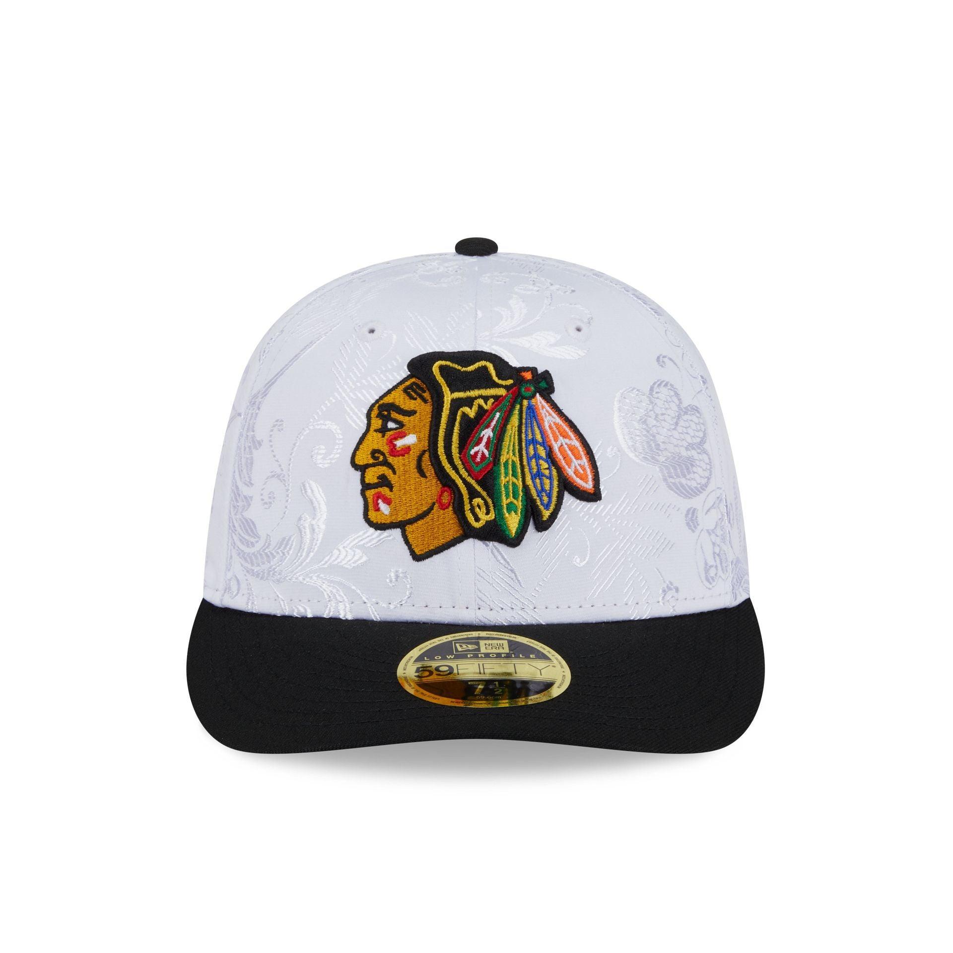 Chicago Blackhawks Floral Shine Low Profile 59FIFTY Fitted Hat Male Product Image