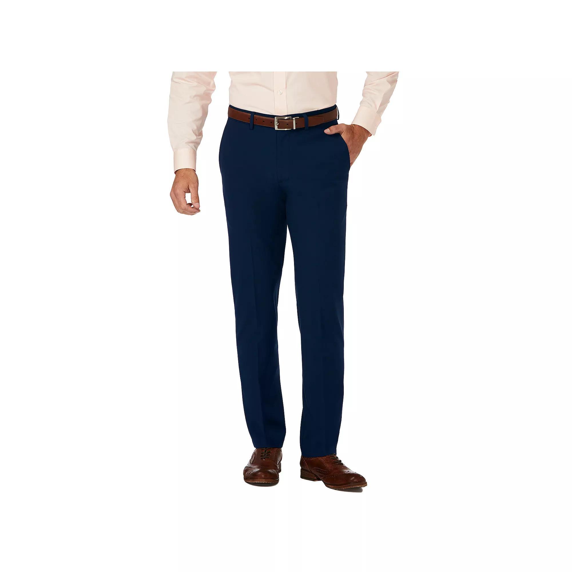 Men's J.M. Haggar Premium Slim-Fit 4-Way Stretch Flat-Front Dress Pants, Size: 38 X 32, Blue Product Image