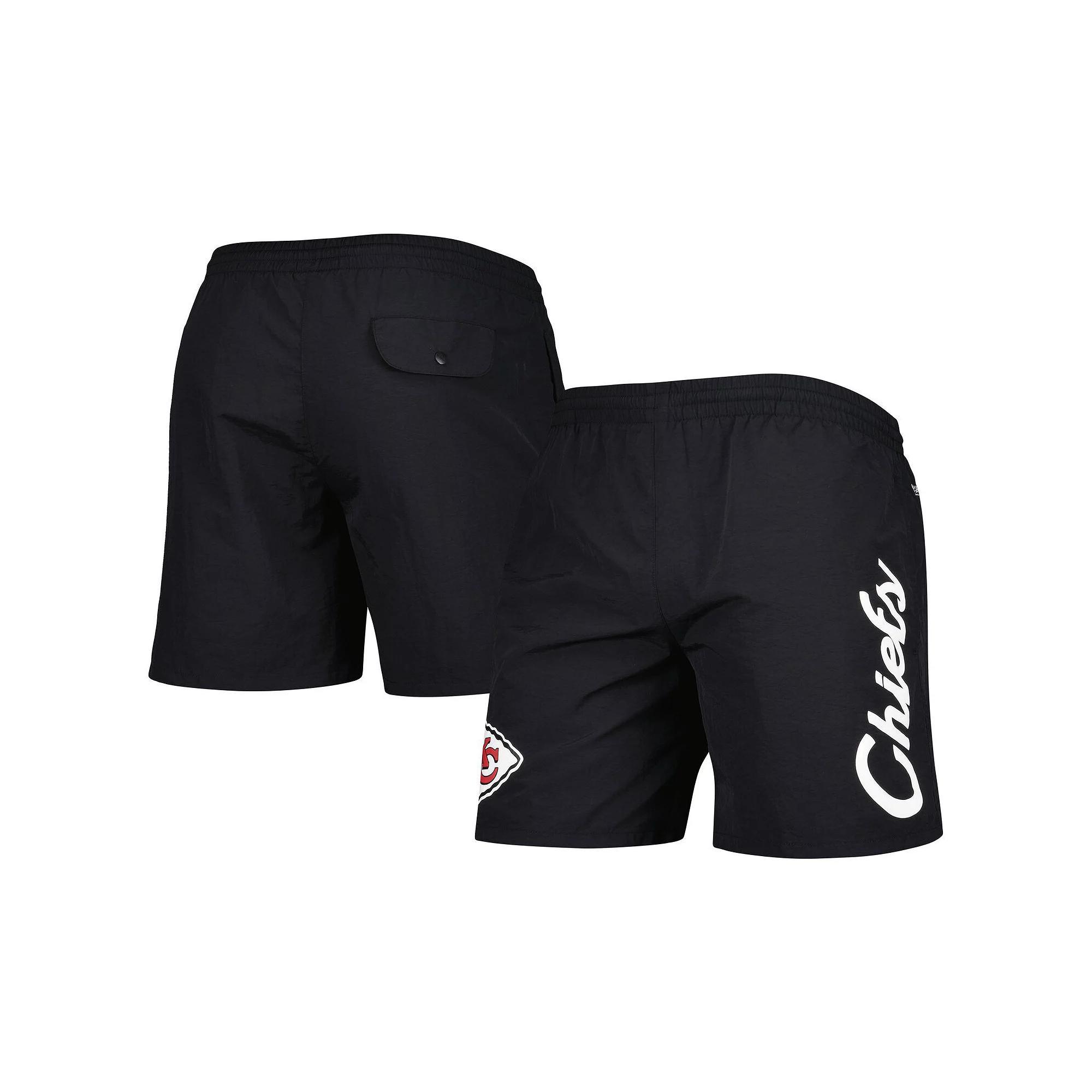 Men's Mitchell & Ness Black Kansas City Chiefs Team Essentials Nylon Shorts, Size: XL Product Image