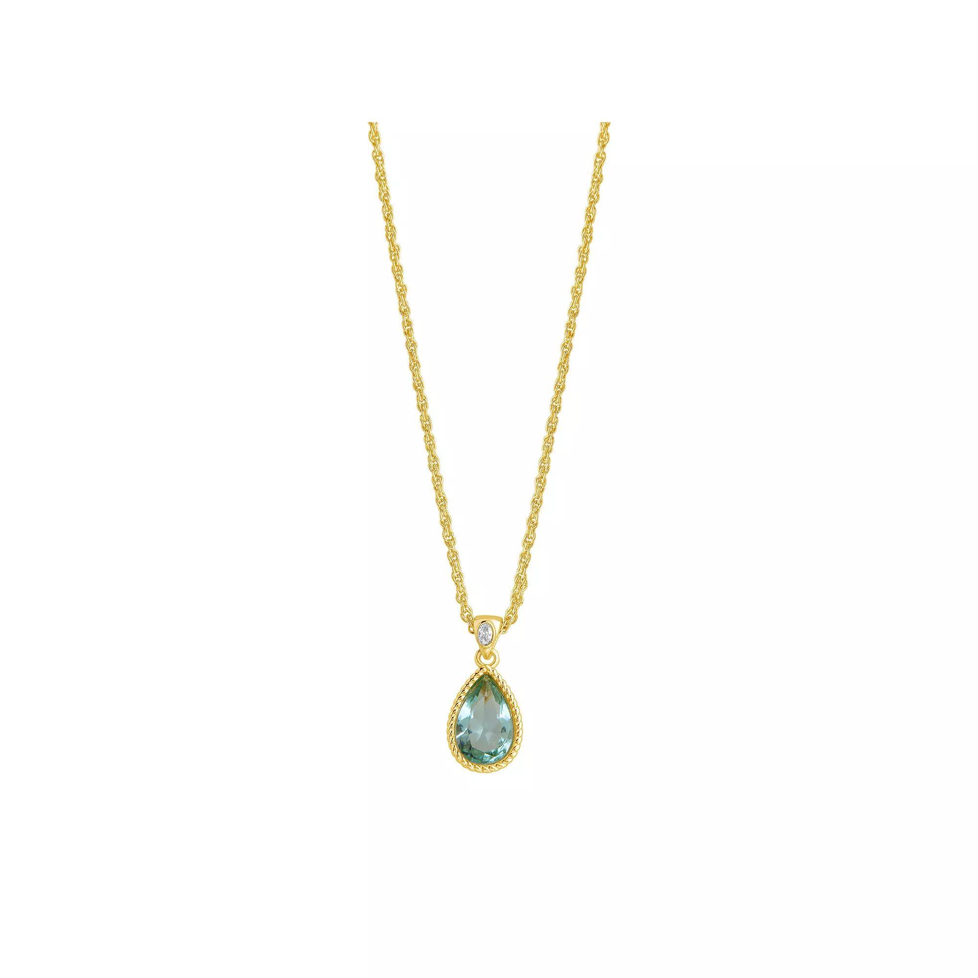 MC Collective Brass Ciana Pendant Necklace, Womens Gold Product Image