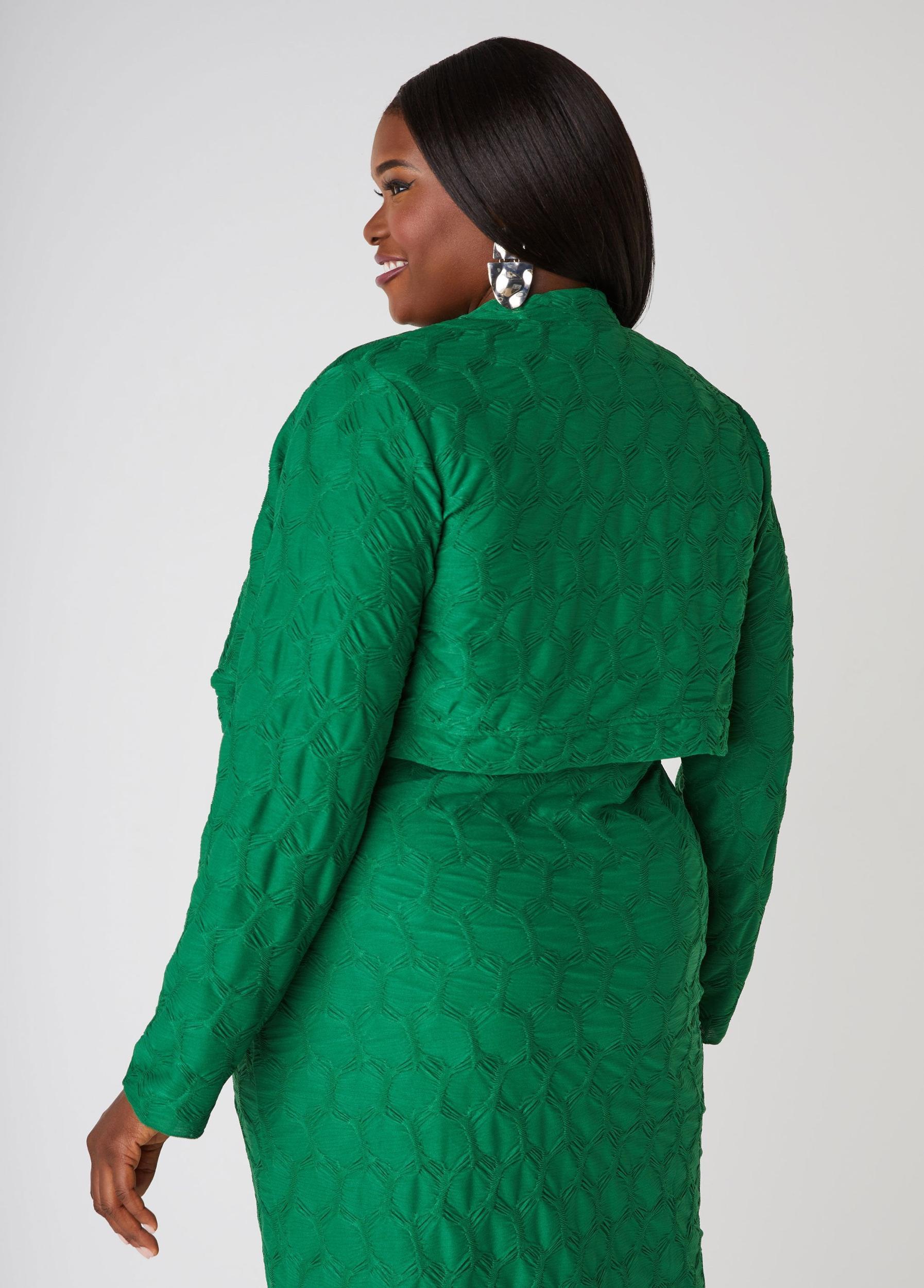 Plus Size Textured Knit Bolero Ashley Stewart Product Image