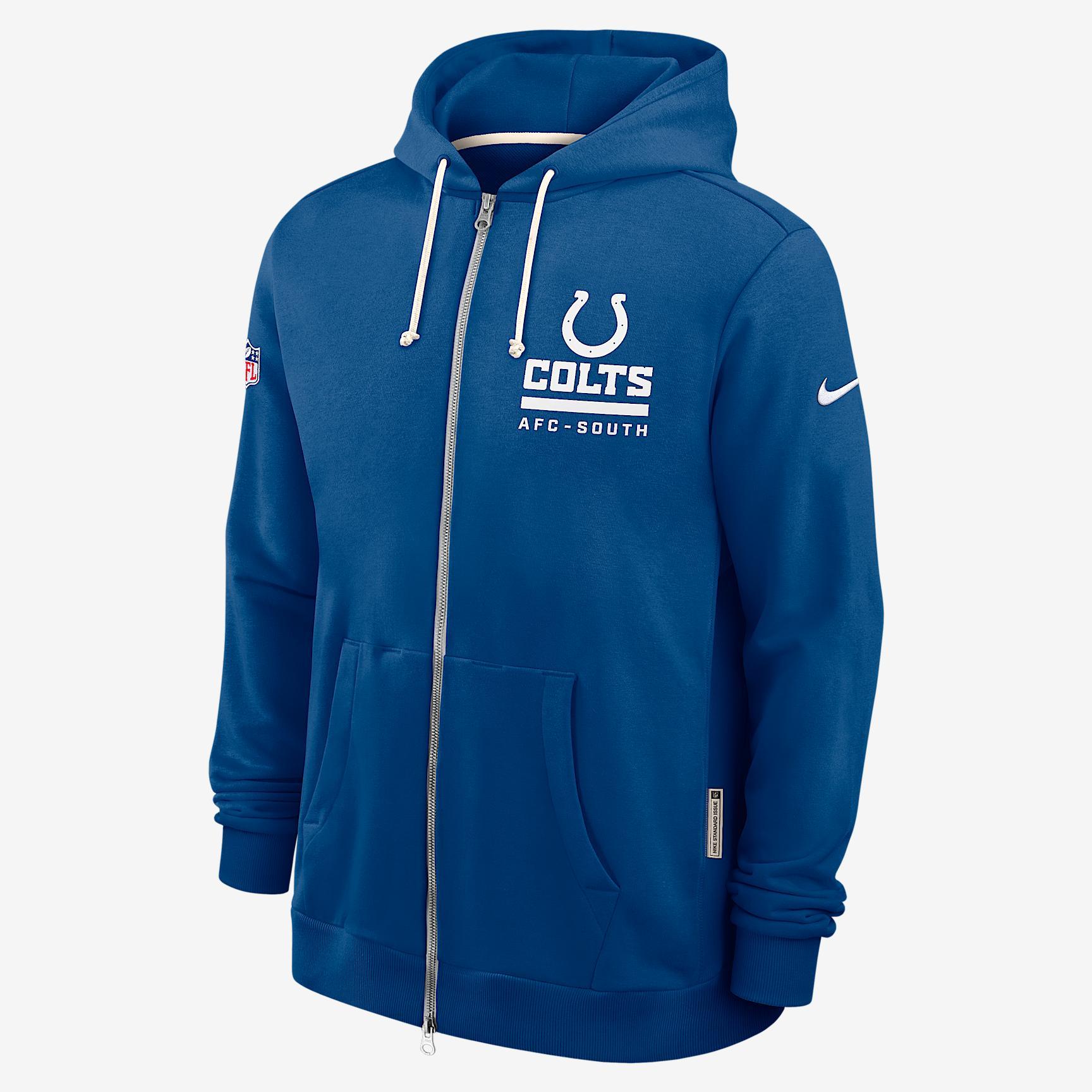Indianapolis Colts Utility Player Sideline Nike Men's Dri-FIT NFL Full-Zip Hoodie Product Image