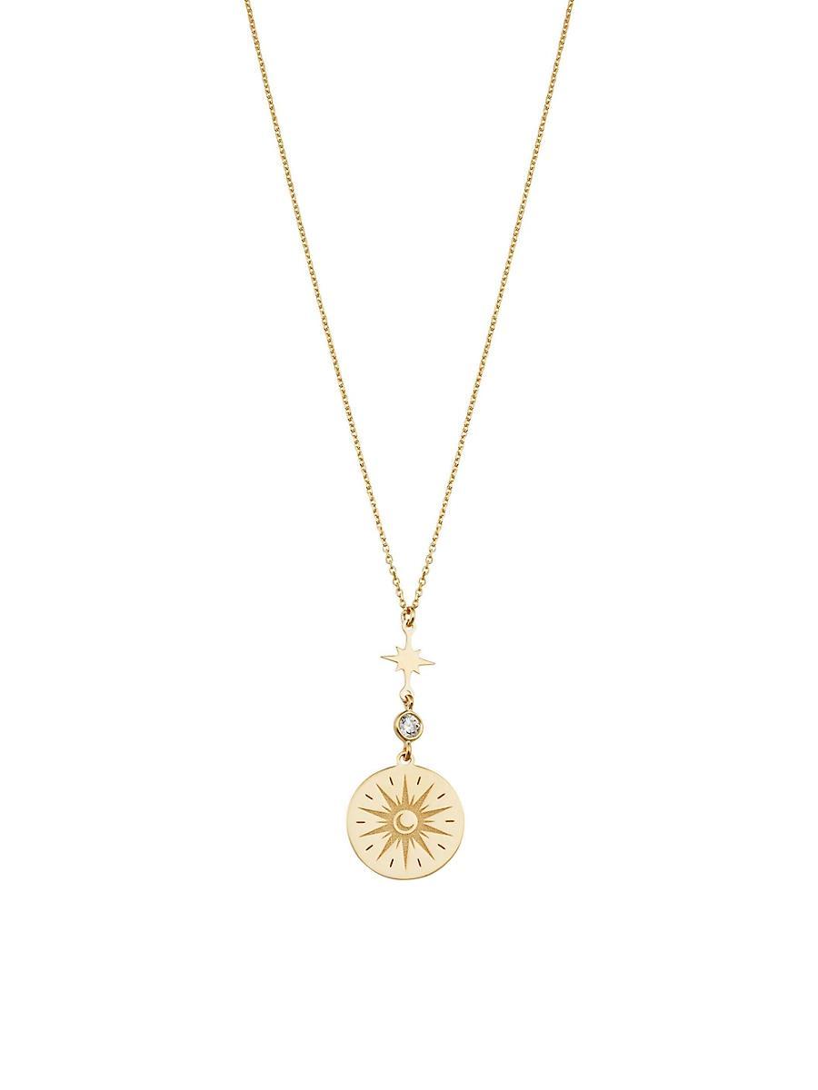 Womens 14K Yellow Gold Summer Solstice Pendant Necklace Product Image