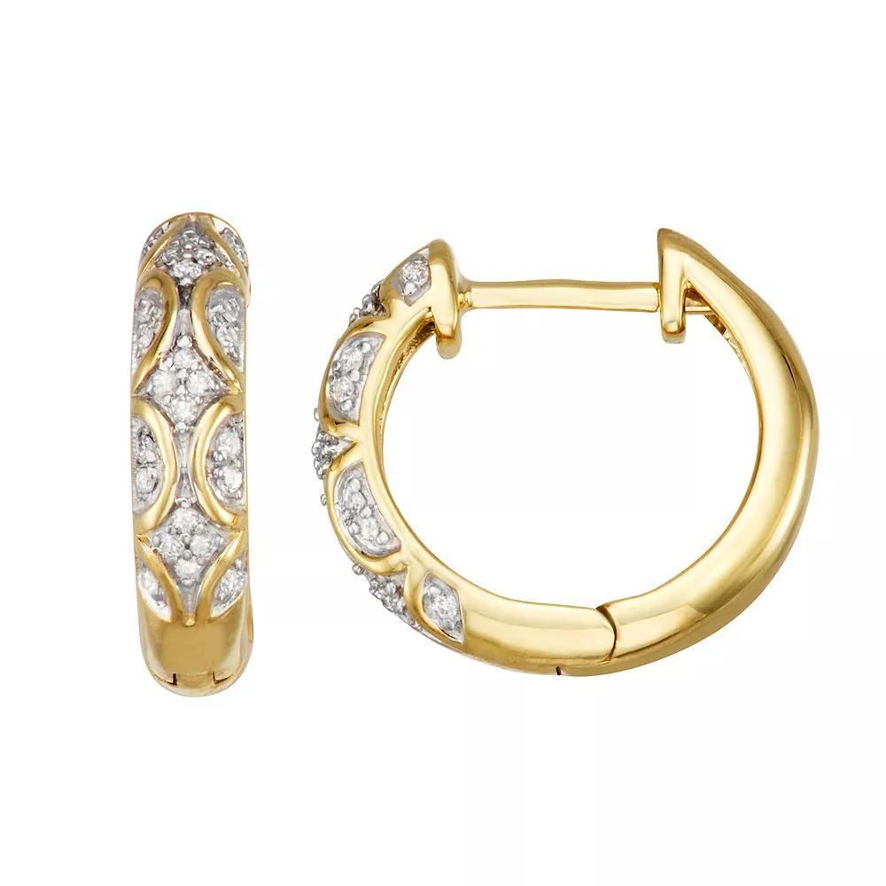HDI 1/6 Carat T.W. Diamond Earrings, Women's, 10k Gold Product Image