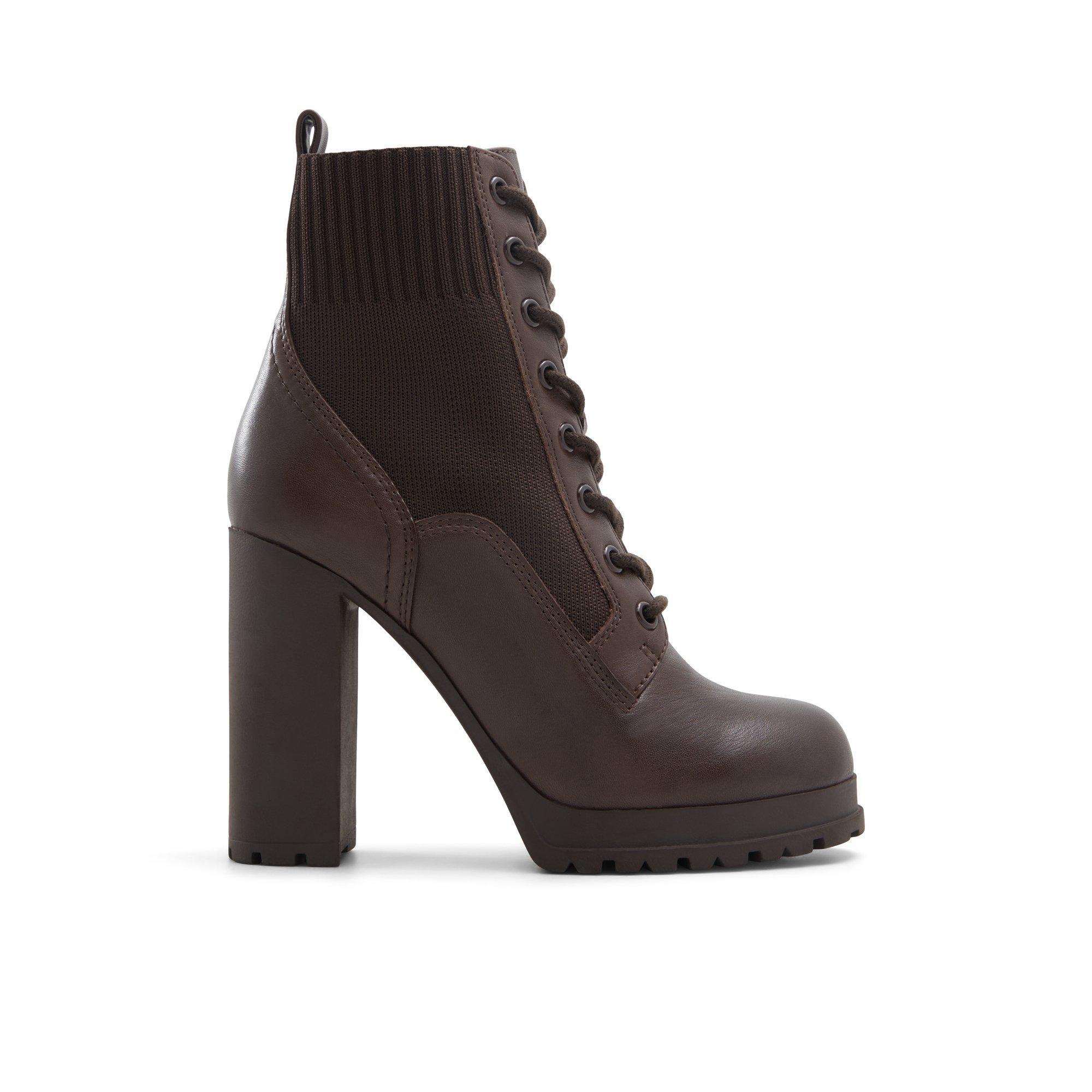ALDO Rebellious - Women's Combat Boot - Brown, Size 6.5 Product Image