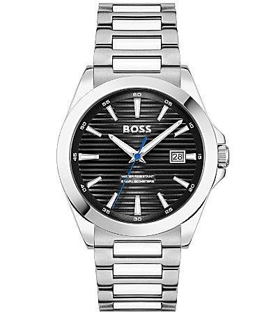 Hugo Boss Mens Strike Quartz Mechanical Automatic Stainless Steel Bracelet Watch Product Image