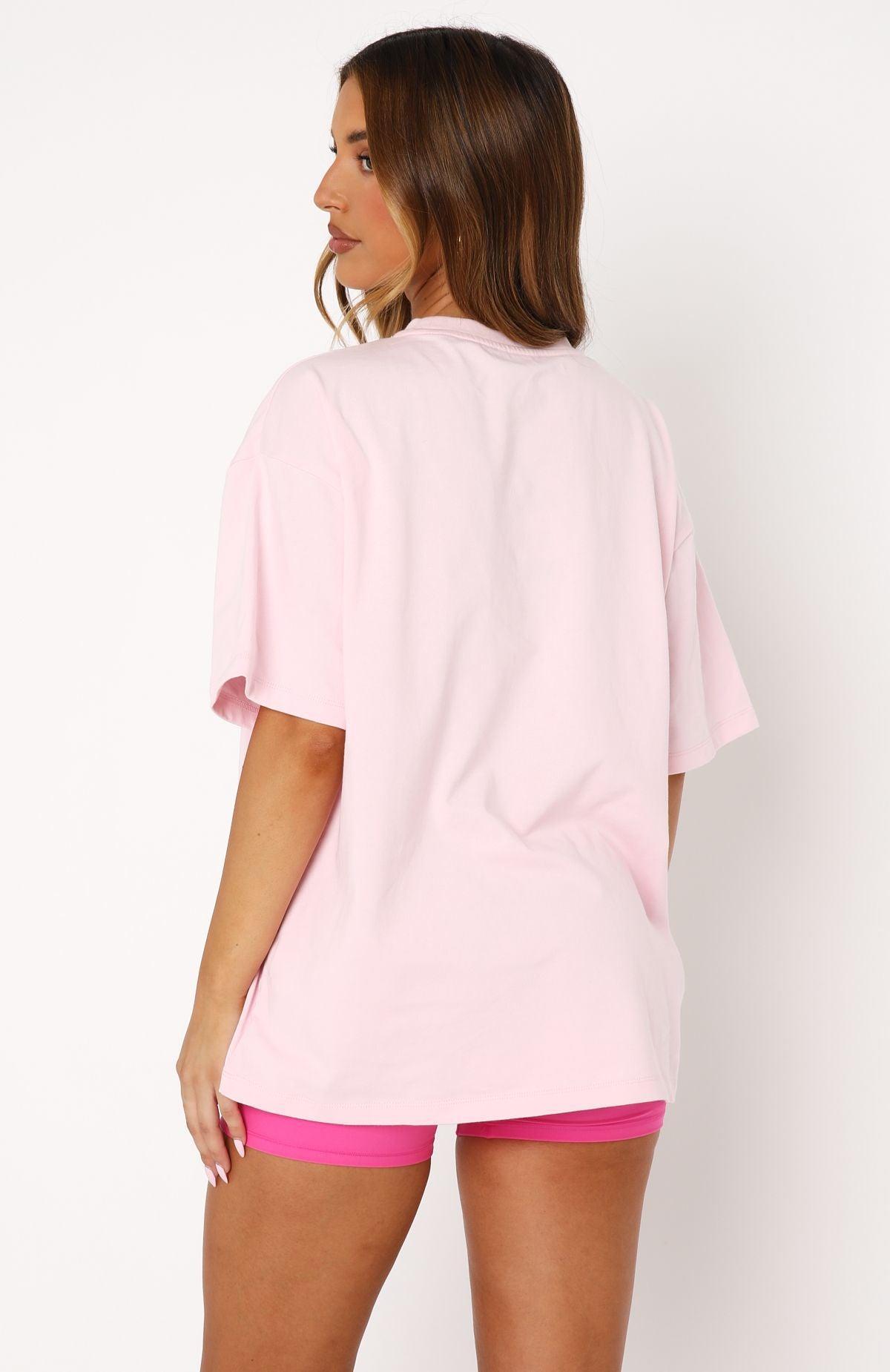 Take The Shot Oversized Tee Pink Product Image