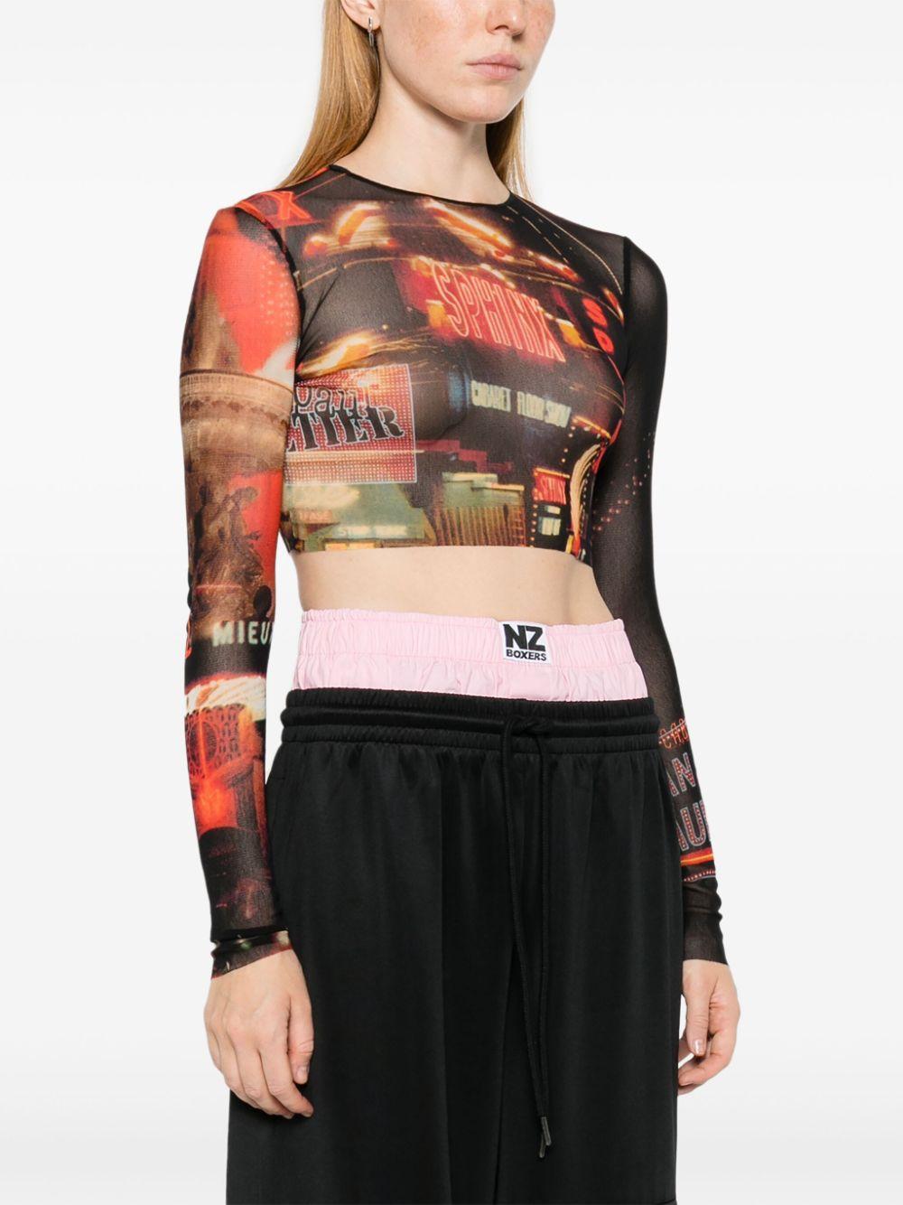 The Red Pigalle crop top Product Image