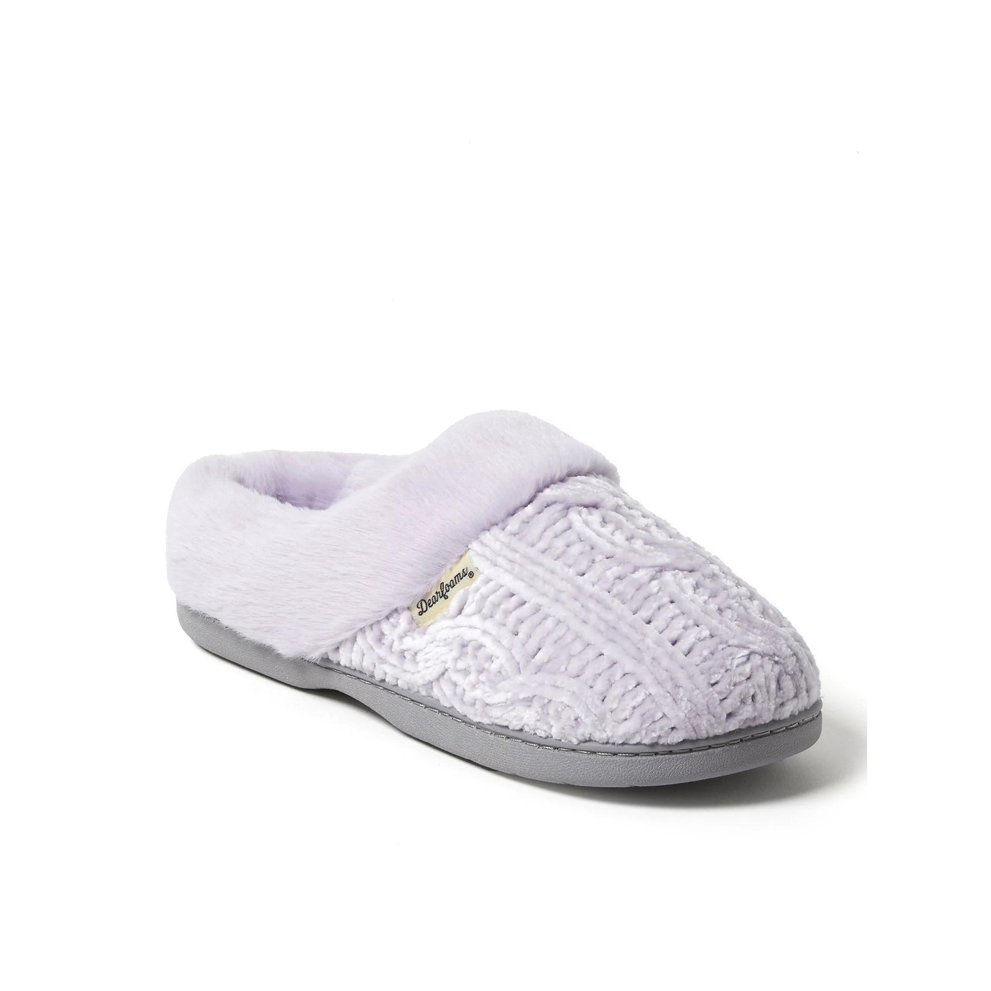Dearfoams Claire Chenille Women's Clog Slippers, Size: XL, Wisteria Product Image