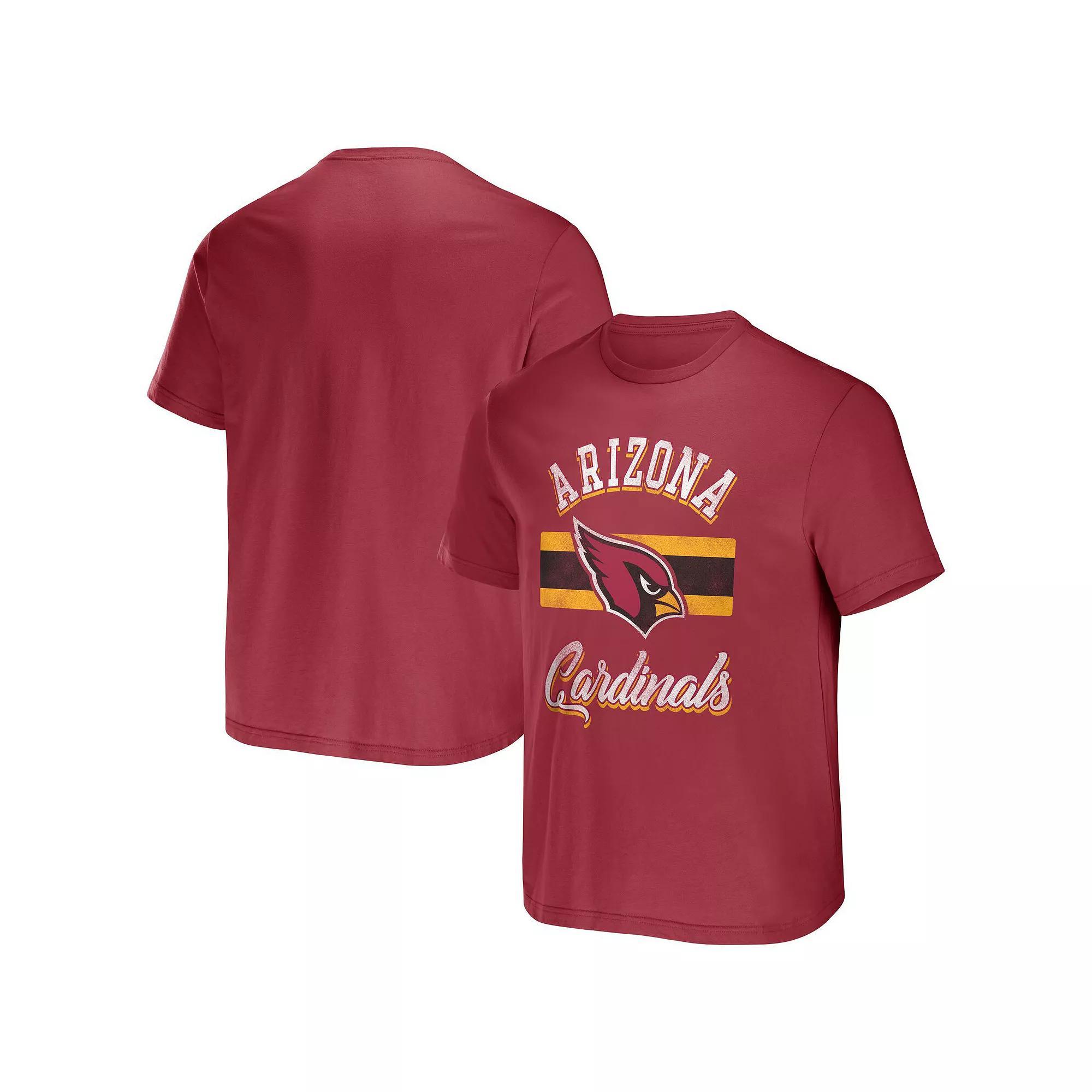 Men's NFL x Darius Rucker Collection by Fanatics Cardinal Arizona Cardinals Stripe T-Shirt, Size: 3XL, Red Product Image