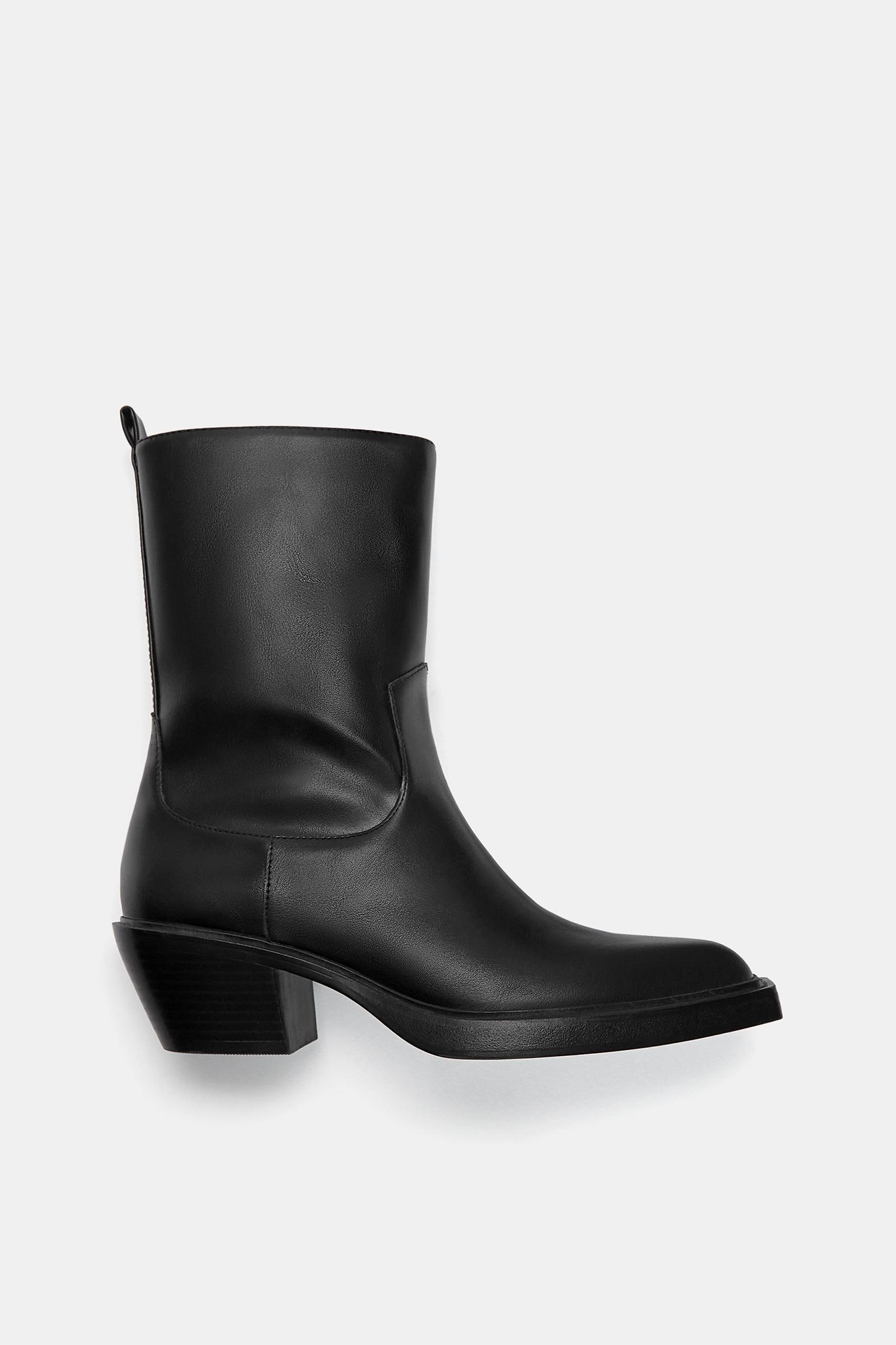 Cowboy high-heel ankle boots Product Image