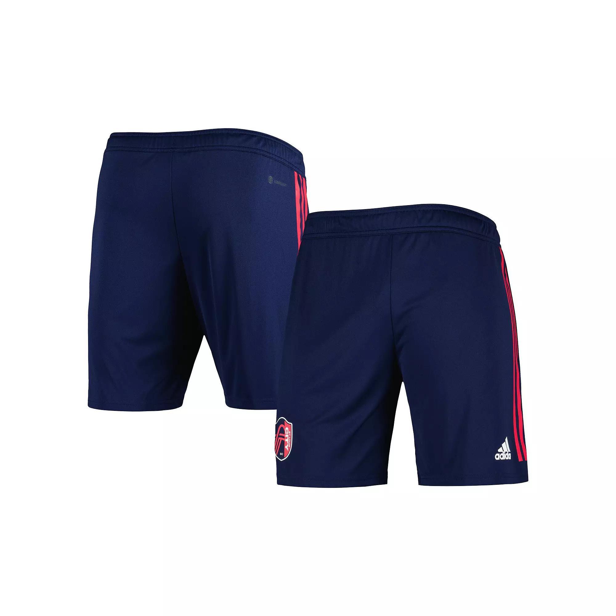 Mens adidas Navy St. Louis City SC 2023 Away AEROREADY Authentic Shorts Slc Blue Product Image