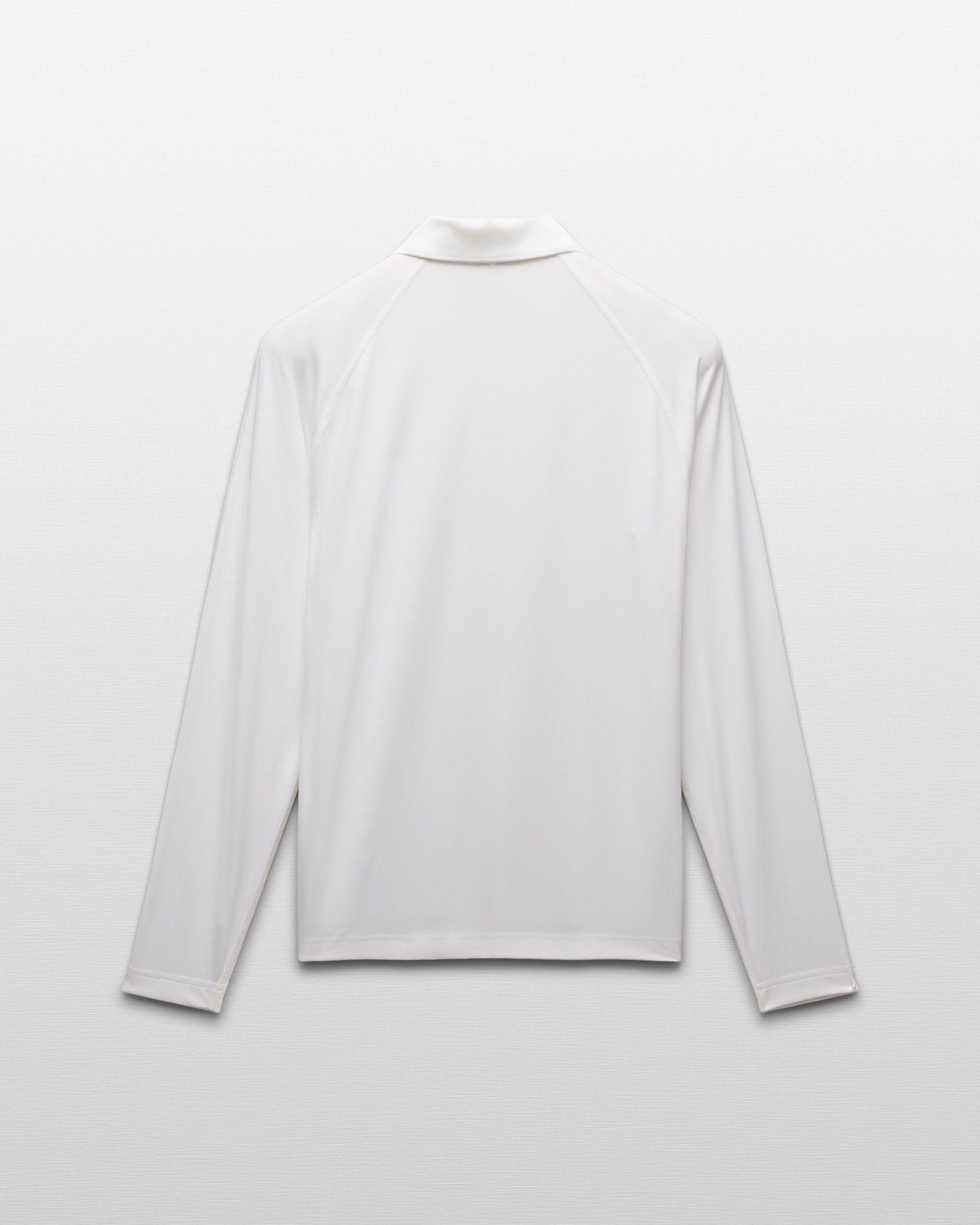 Tech Pique Playoff Long Sleeve Polo - Vault Male Product Image