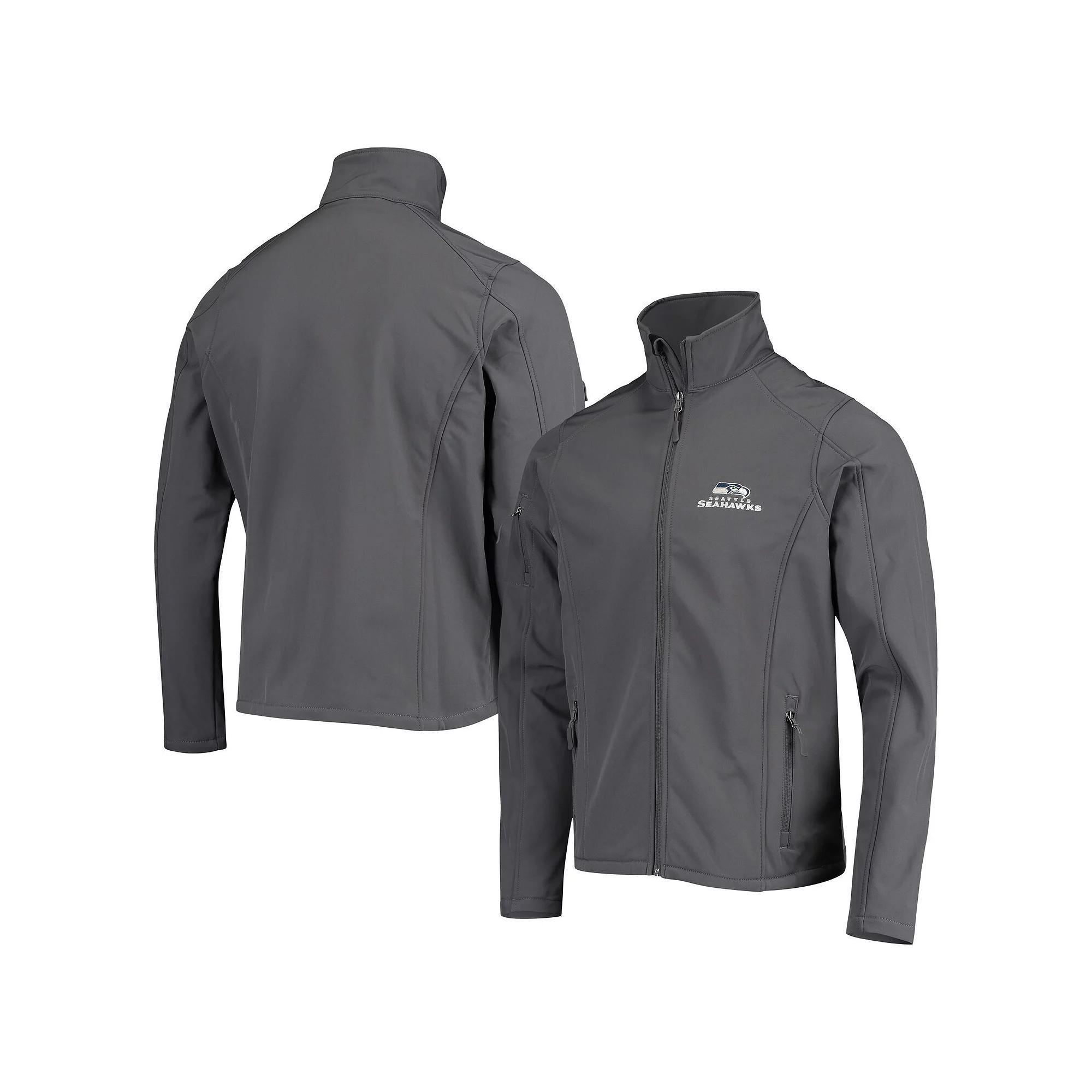 Men's Dunbrooke Charcoal Seattle Seahawks Sonoma Softshell Full-Zip Jacket, Size: 2XL Product Image