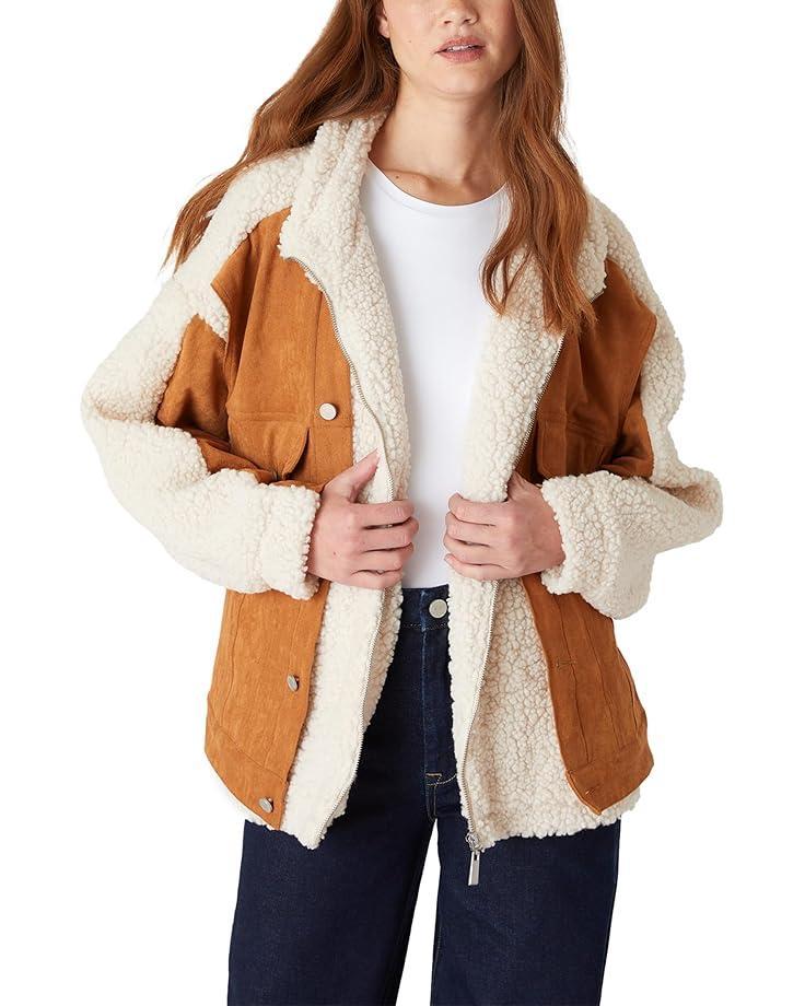 Denim and Sherpa Jacket Product Image