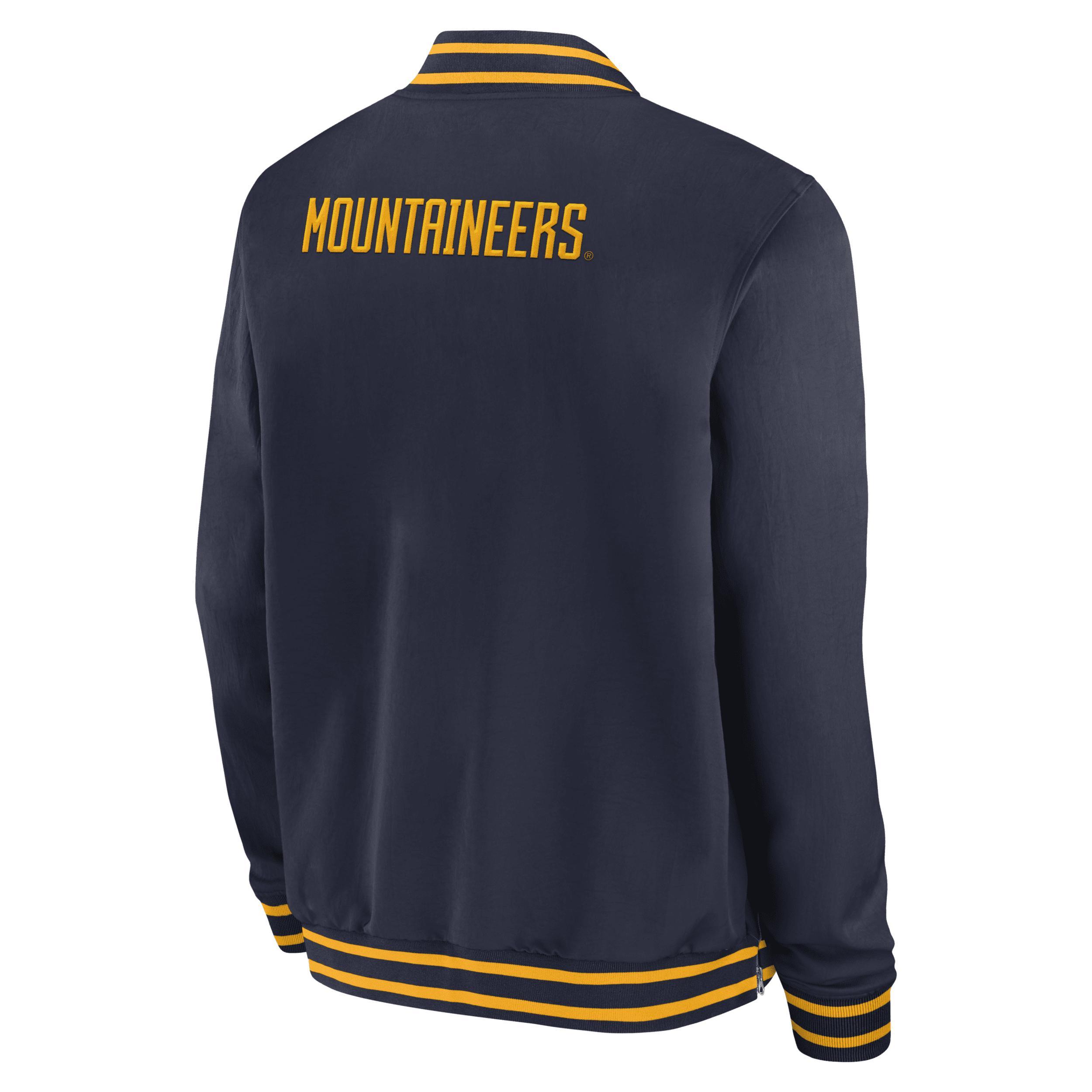 West Virginia Mountaineers Sideline Nike Men's College Full-Zip Bomber Jacket Product Image