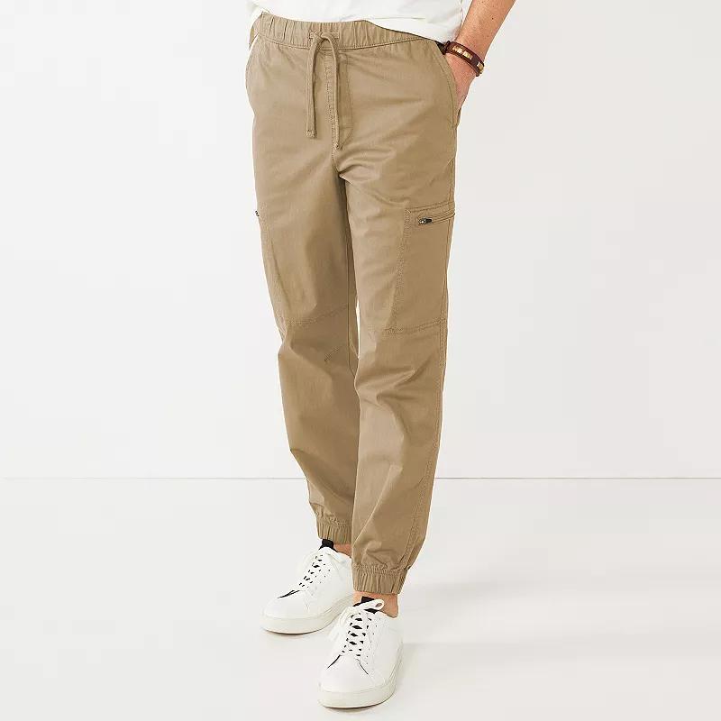 Men's Sonoma Goods For Life® Zip Cargo Jogger Pants, Size: Large, Englsh Elm Product Image
