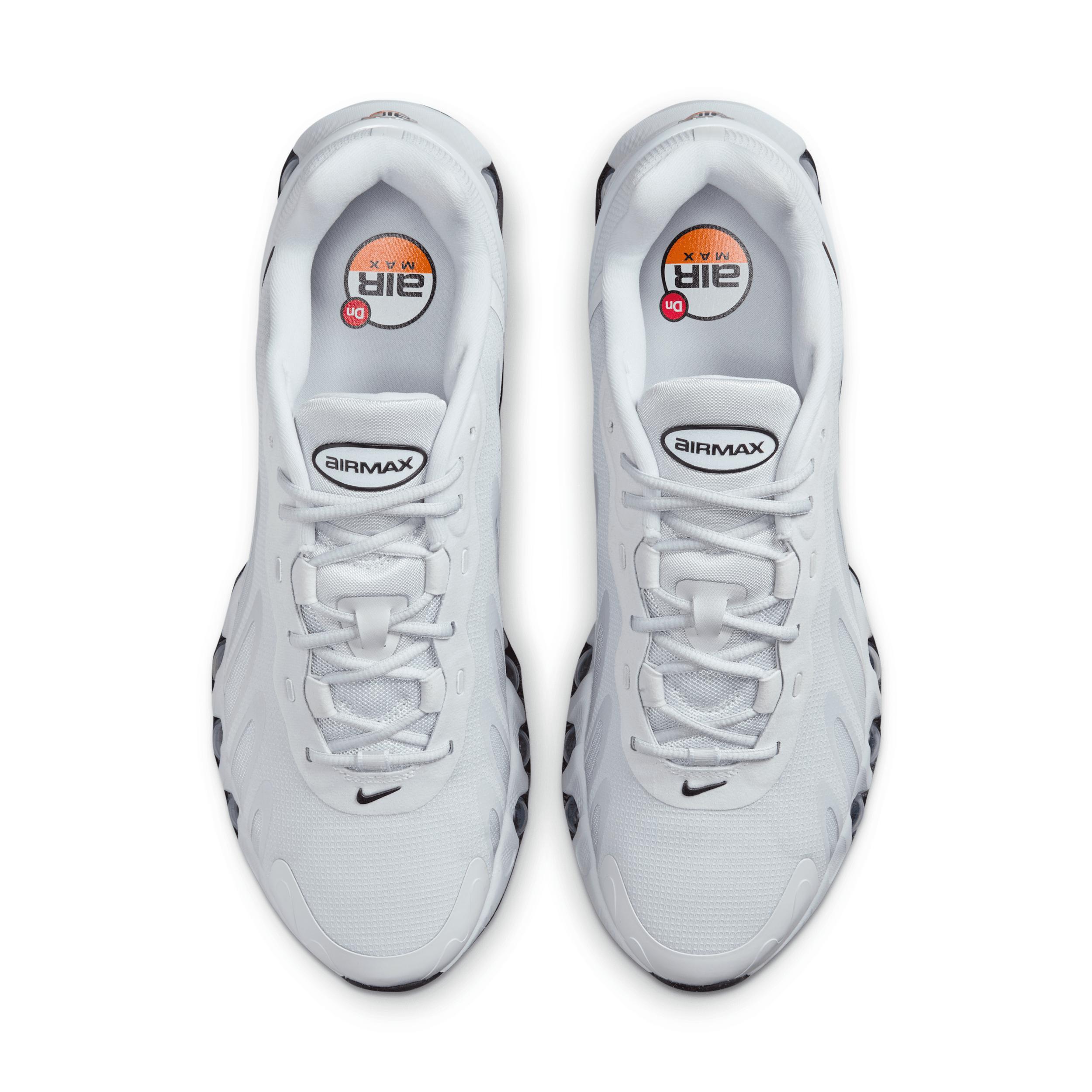 Nike Mens Air Max Dn8 Casual Shoes in Pure Platinum/Pure Platinum/Black Product Image