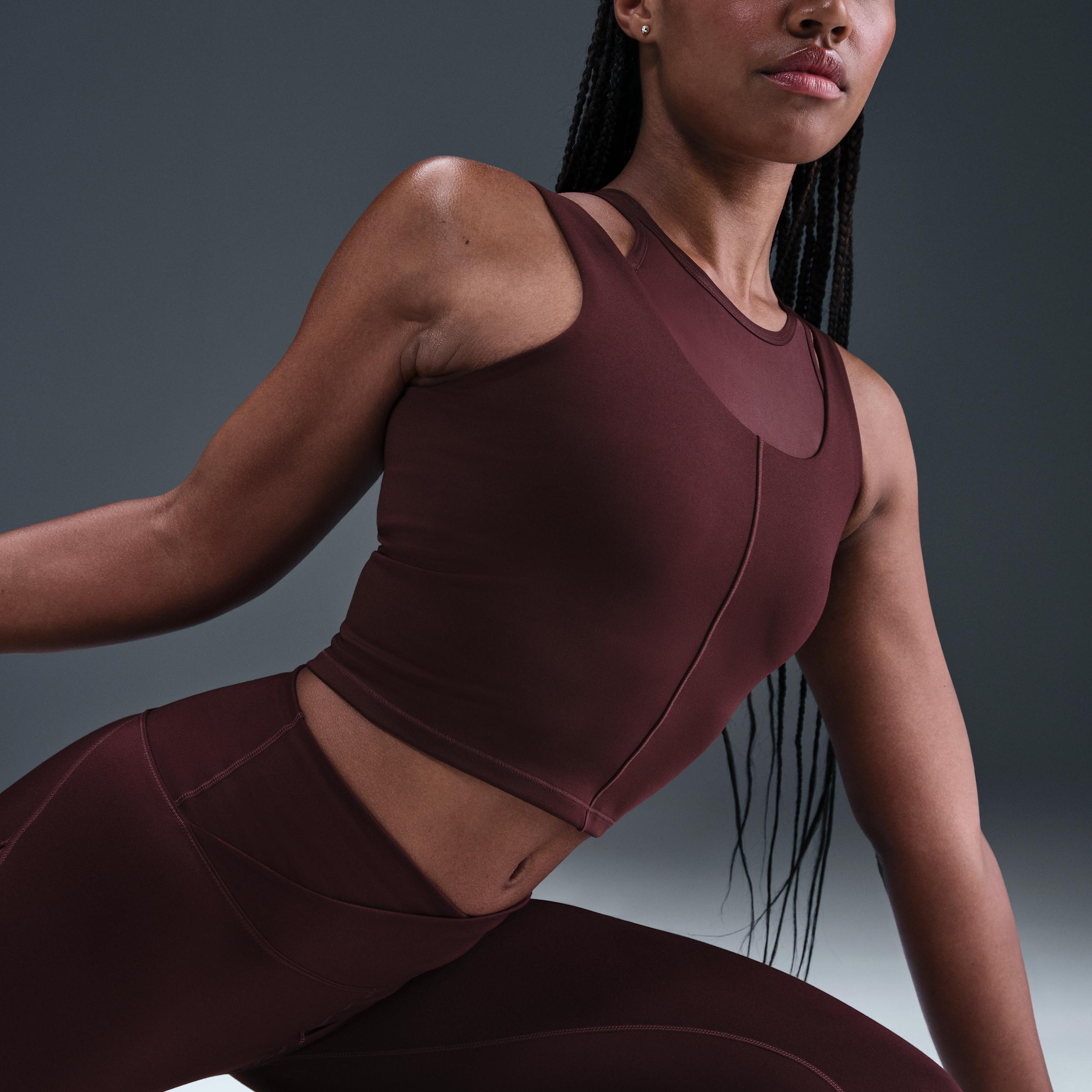 Nike Women's One Fitted Dri-FIT Cropped Tank Top Product Image