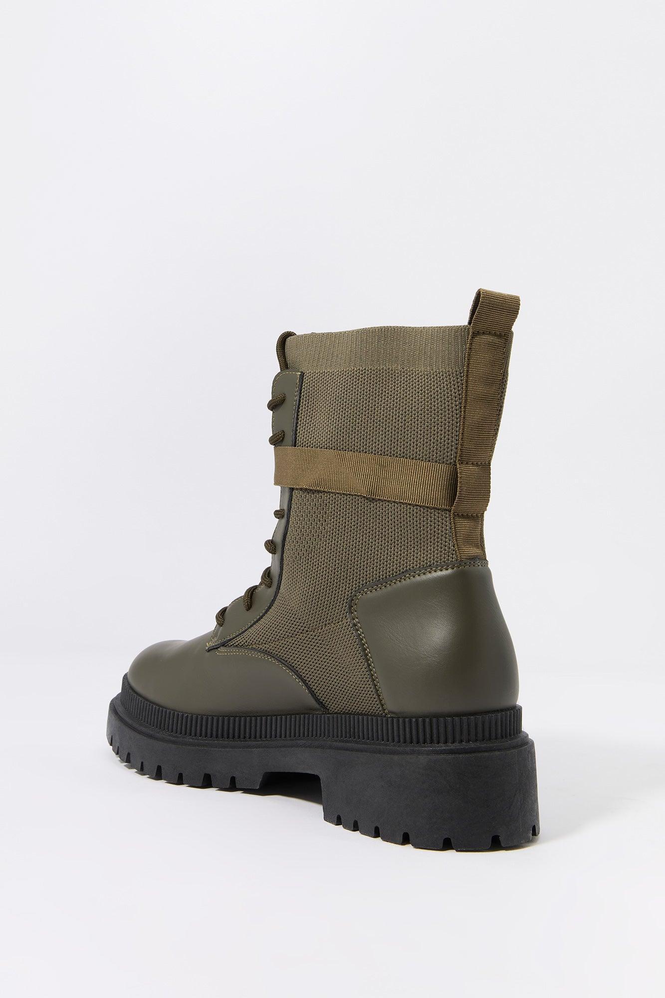 Lace Up Buckled Boot Female Product Image