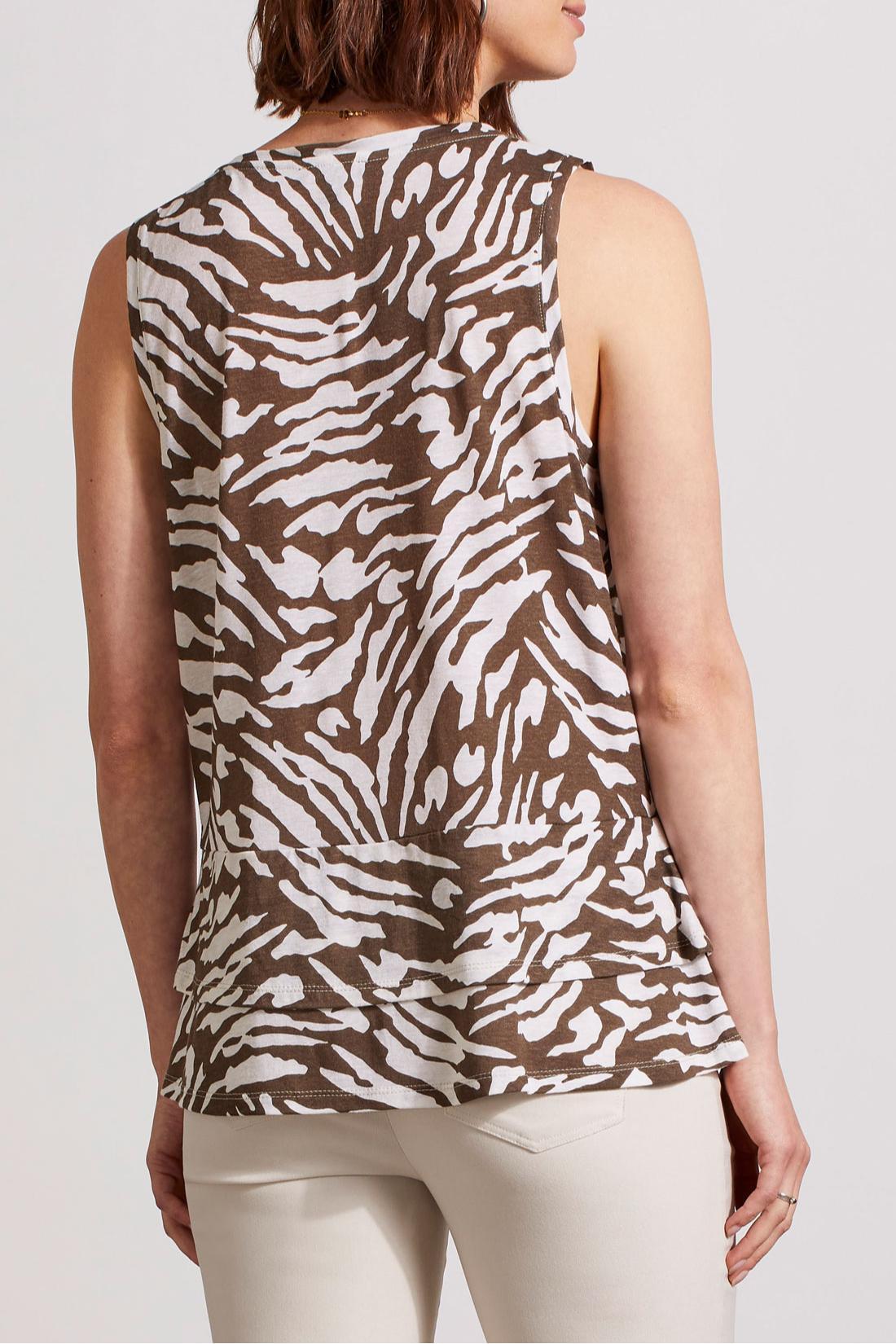 Sleeveless top with double frill Product Image