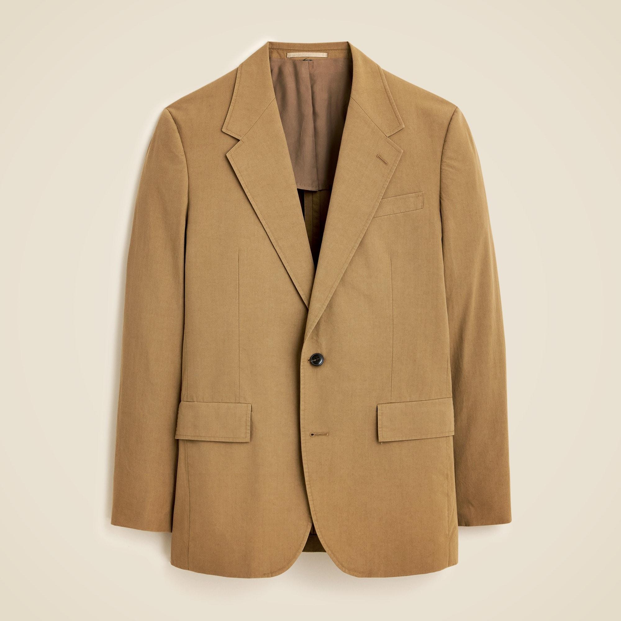Relaxed-fit suit jacket in cotton poplin Product Image