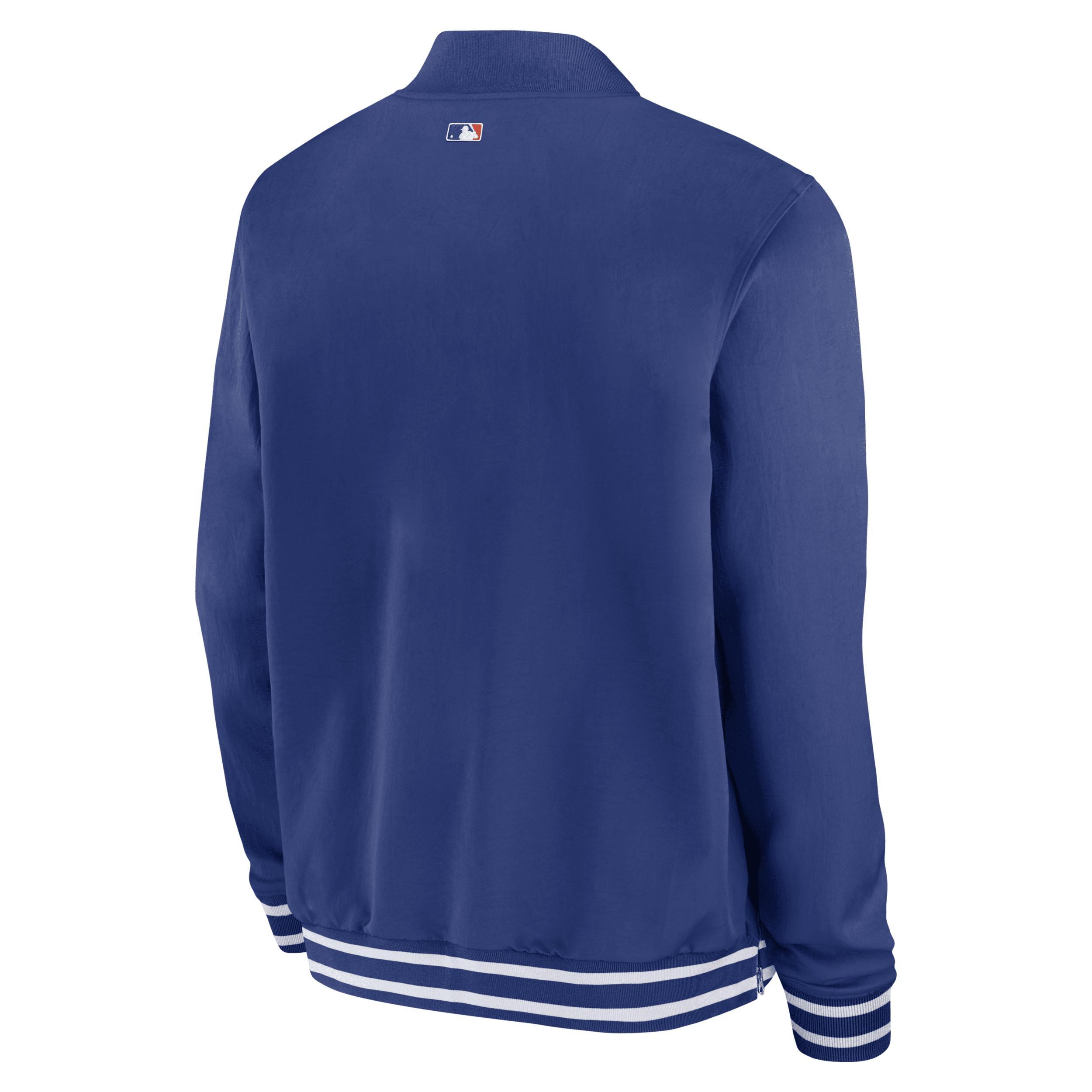 Atlanta Braves Authentic Collection City Connect Game Time Nike Mens MLB Full-Zip Bomber Jacket Product Image