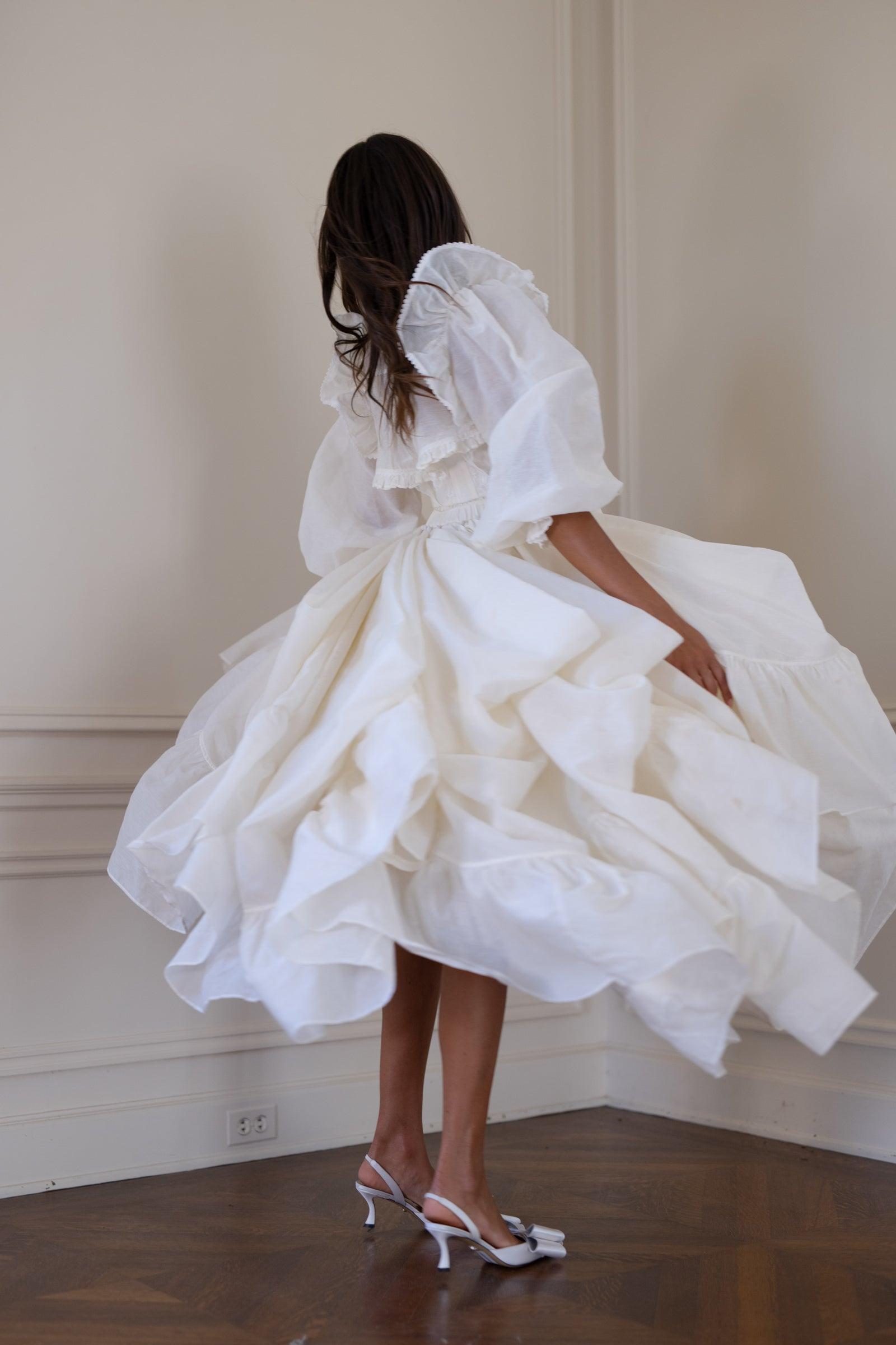 The Ivory Organdy Cake Shop Dress Product Image