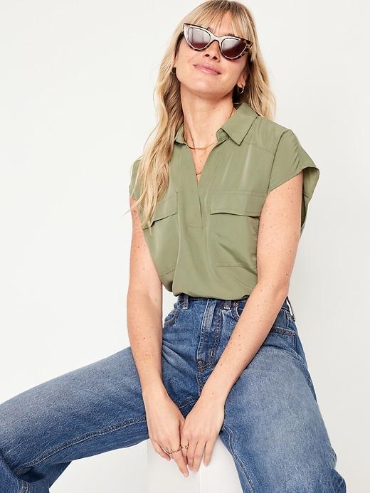 Dolman-Sleeve Utility Top Product Image