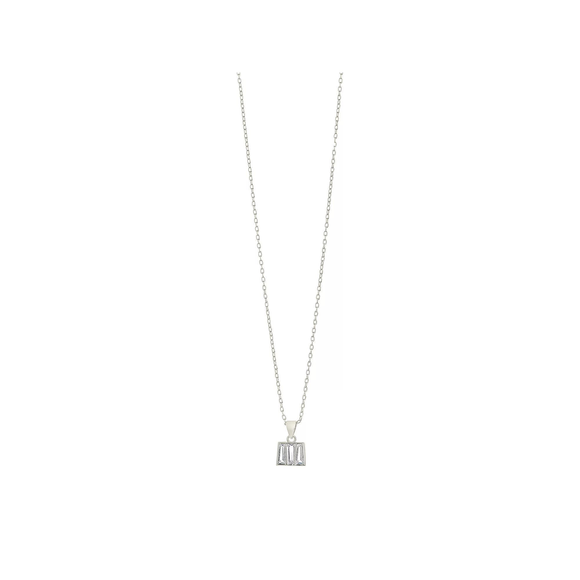 MC Collective Cubic Zirconia Colsie Pendant Necklace, Women's, Silver Tone Product Image